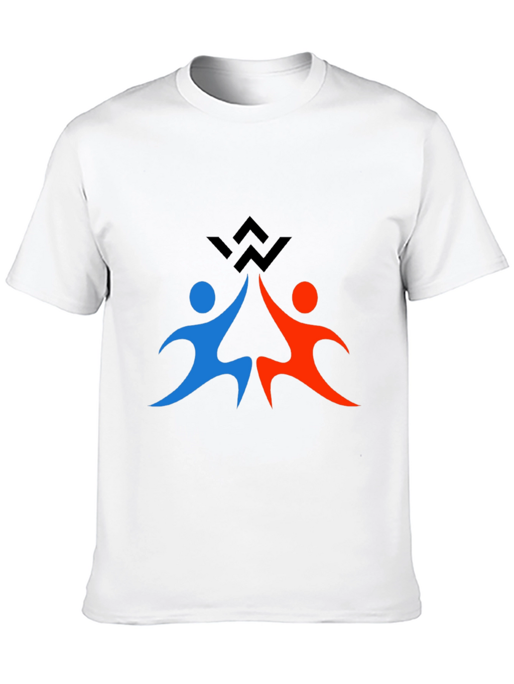 Teamwork Graphic Print Black T-Shirt