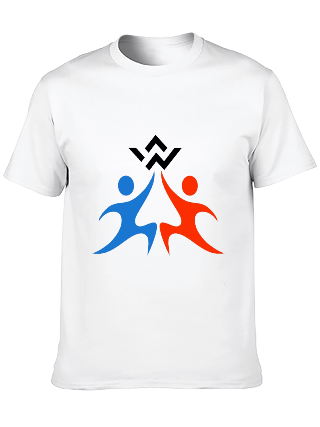 Teamwork Graphic Print Black T-Shirt