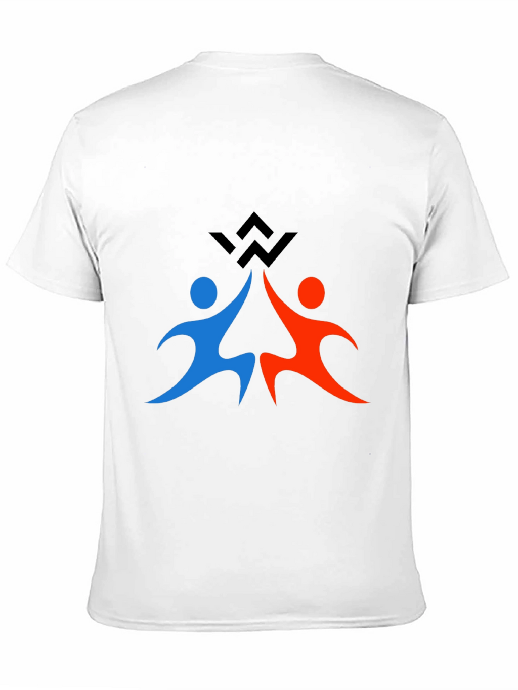 Teamwork Graphic Print Black T-Shirt