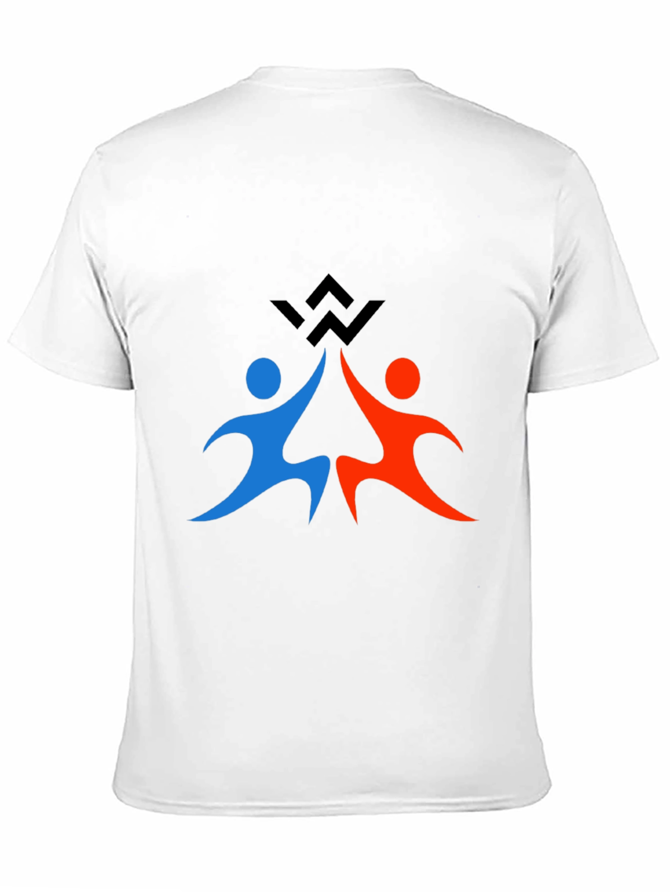 Teamwork Graphic Print Black T-Shirt