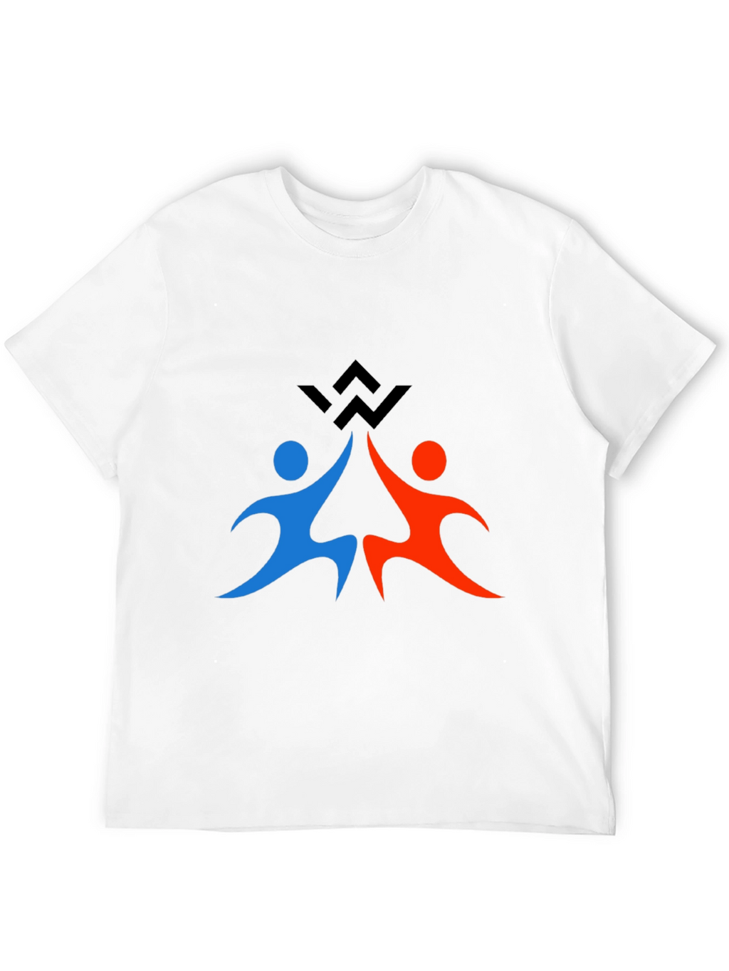 Teamwork Graphic Print Black T-Shirt
