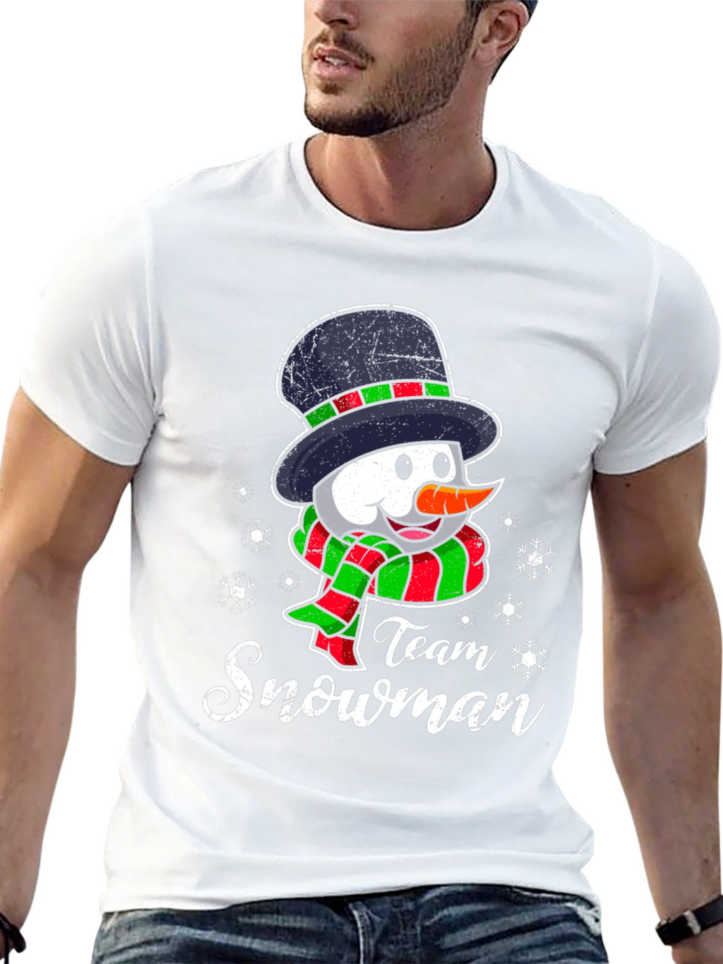 Team Snowman Graphic Tee - Holiday Fun!