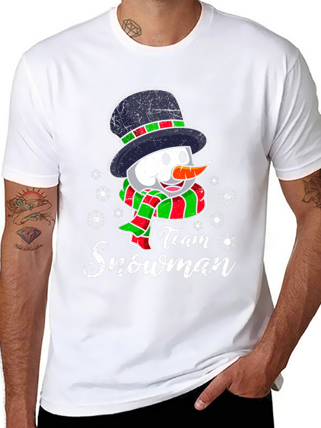 Team Snowman Graphic Tee - Holiday Fun!