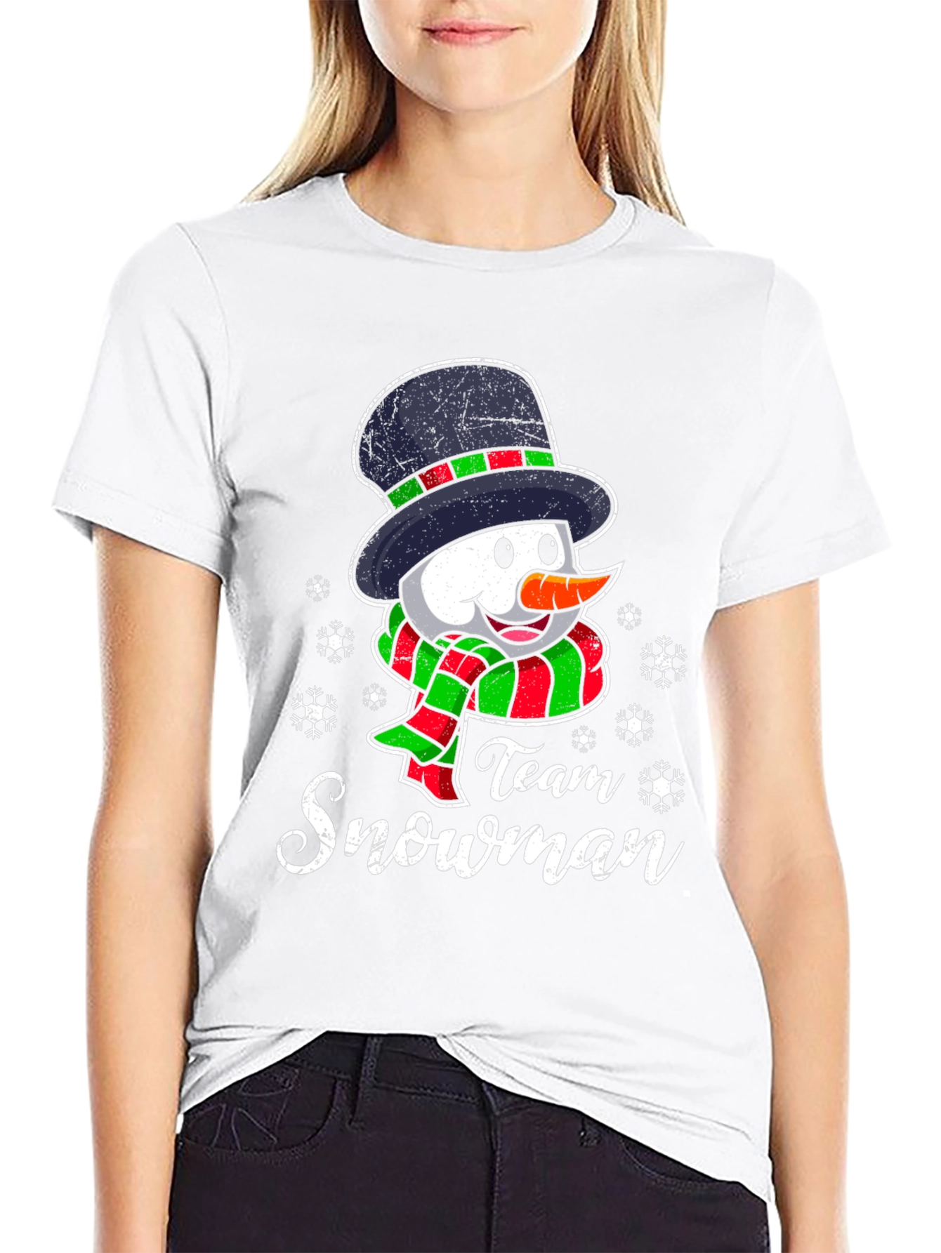 Team Snowman Graphic Tee - Holiday Fun!