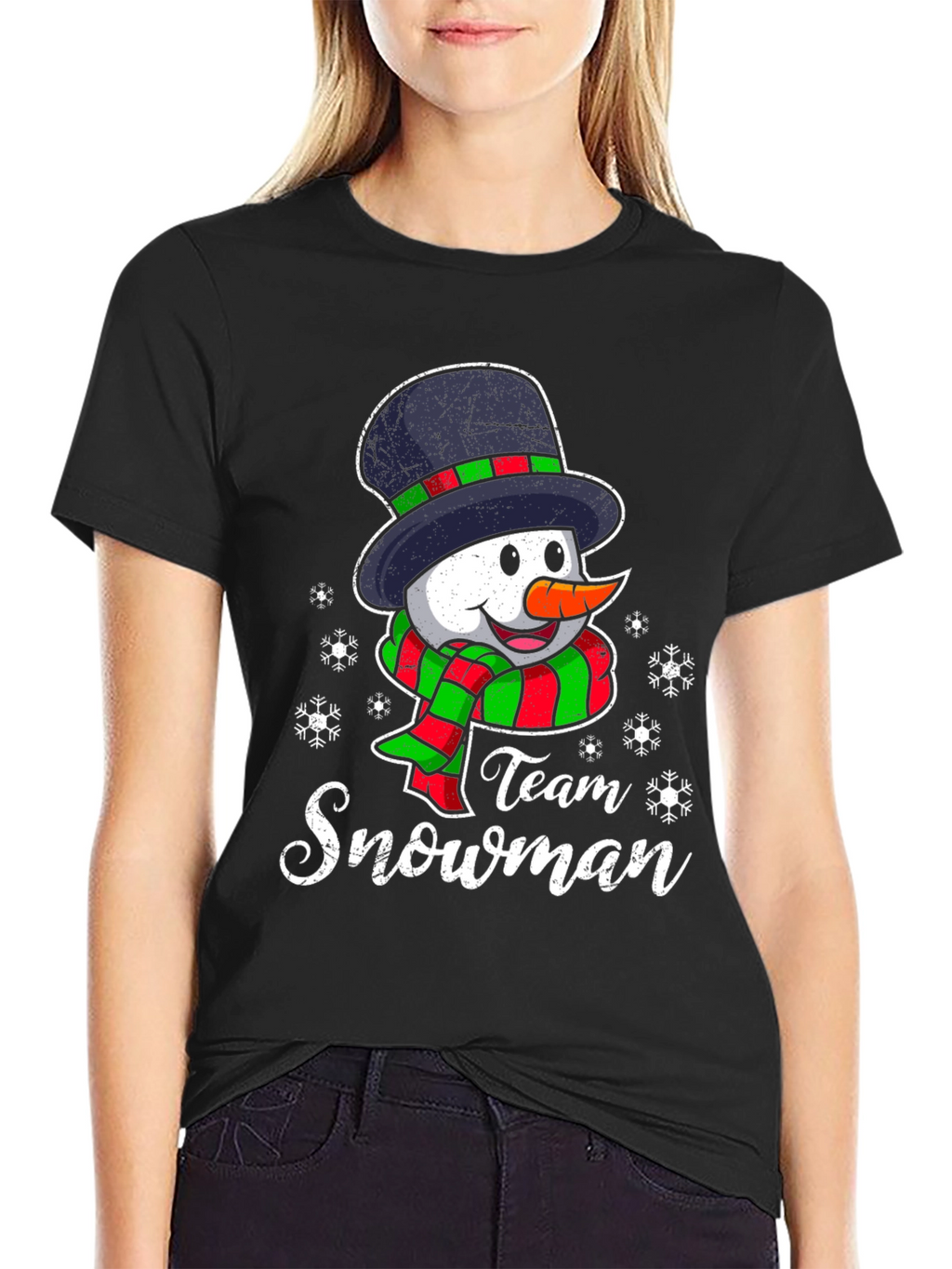 Team Snowman Graphic Tee - Holiday Fun!