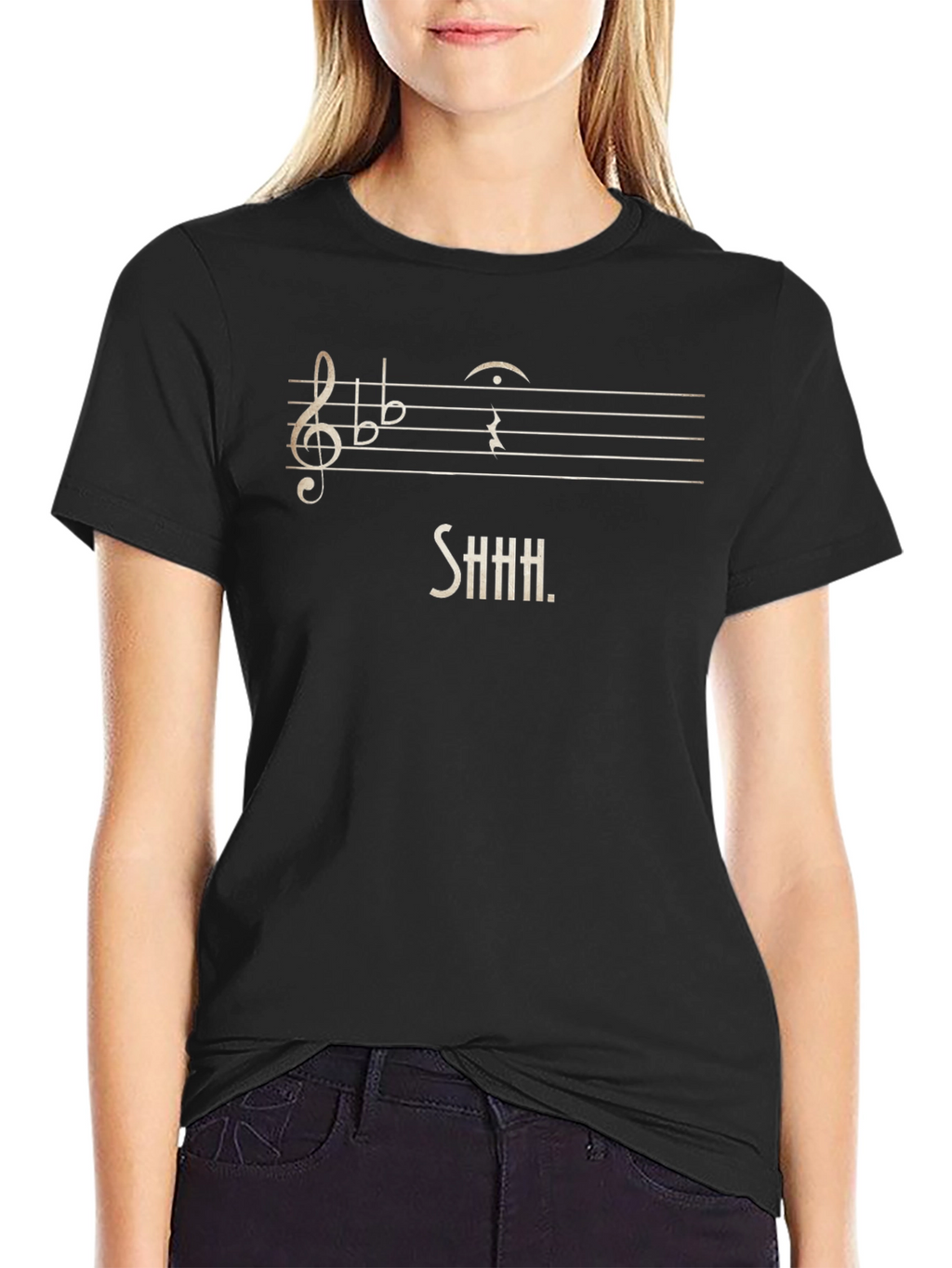 Musical Shhh T-Shirt - Funny Music Humor Tee