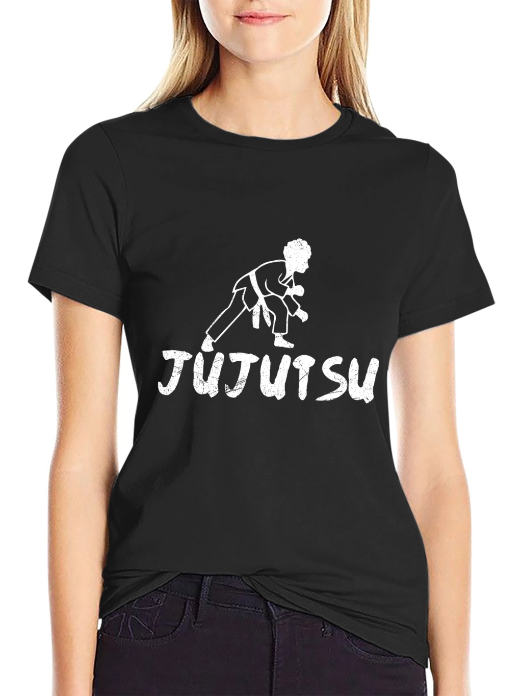 Jujutsu Martial Arts Black Graphic T-Shirt