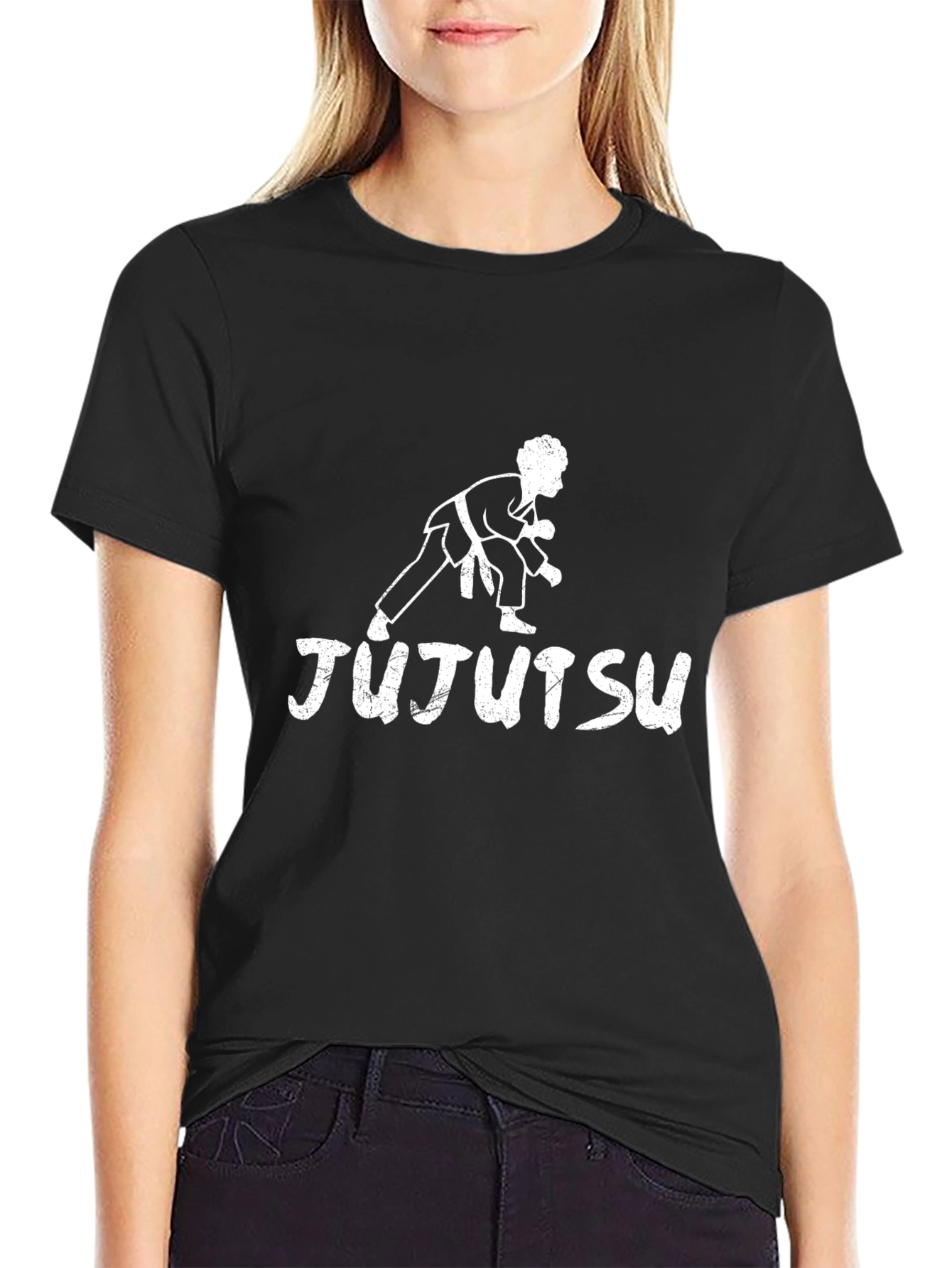 Jujutsu Martial Arts Black Graphic T-Shirt