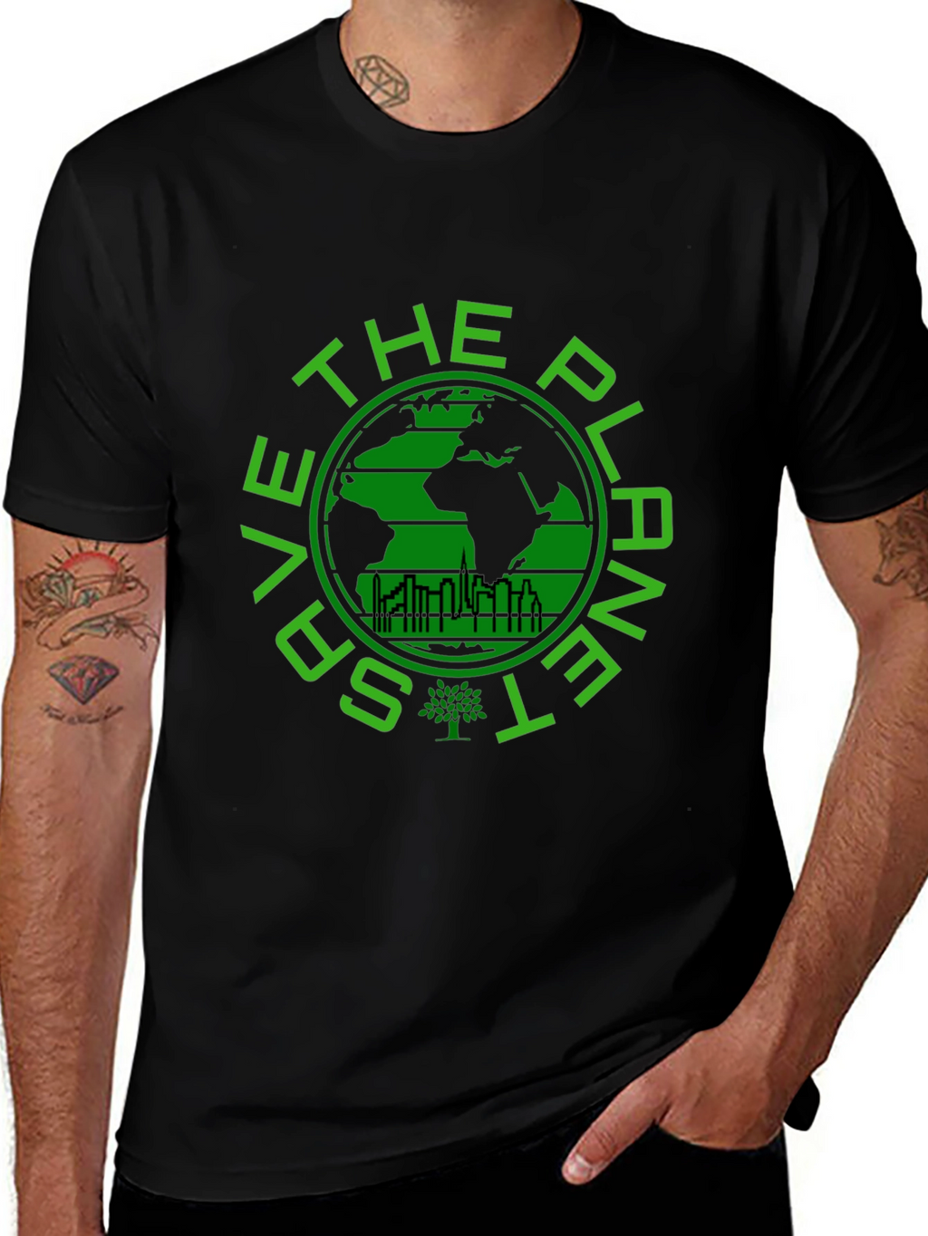 Save the Planet Graphic T-Shirt - Eco-Friendly Design
