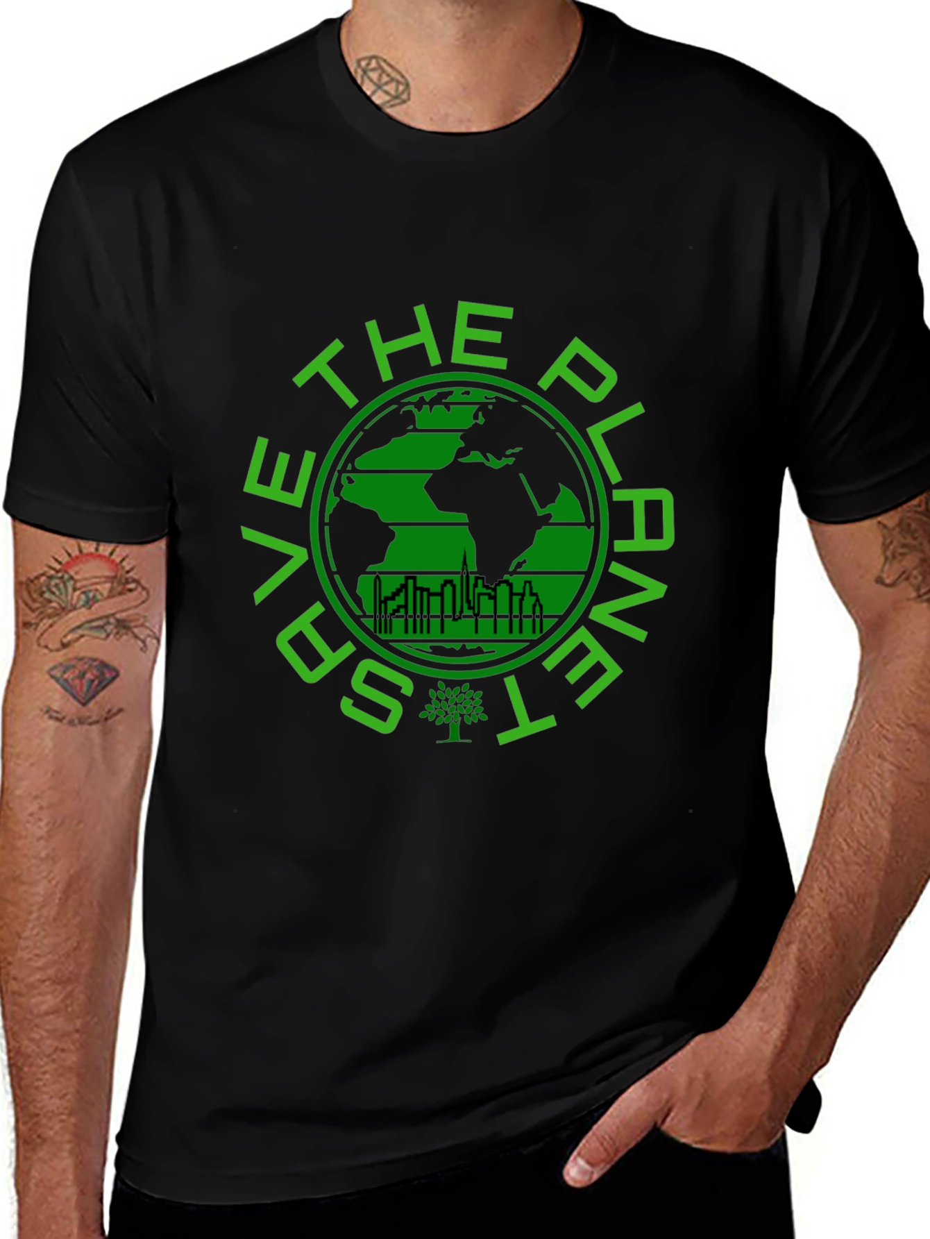 Save the Planet Graphic T-Shirt - Eco-Friendly Design