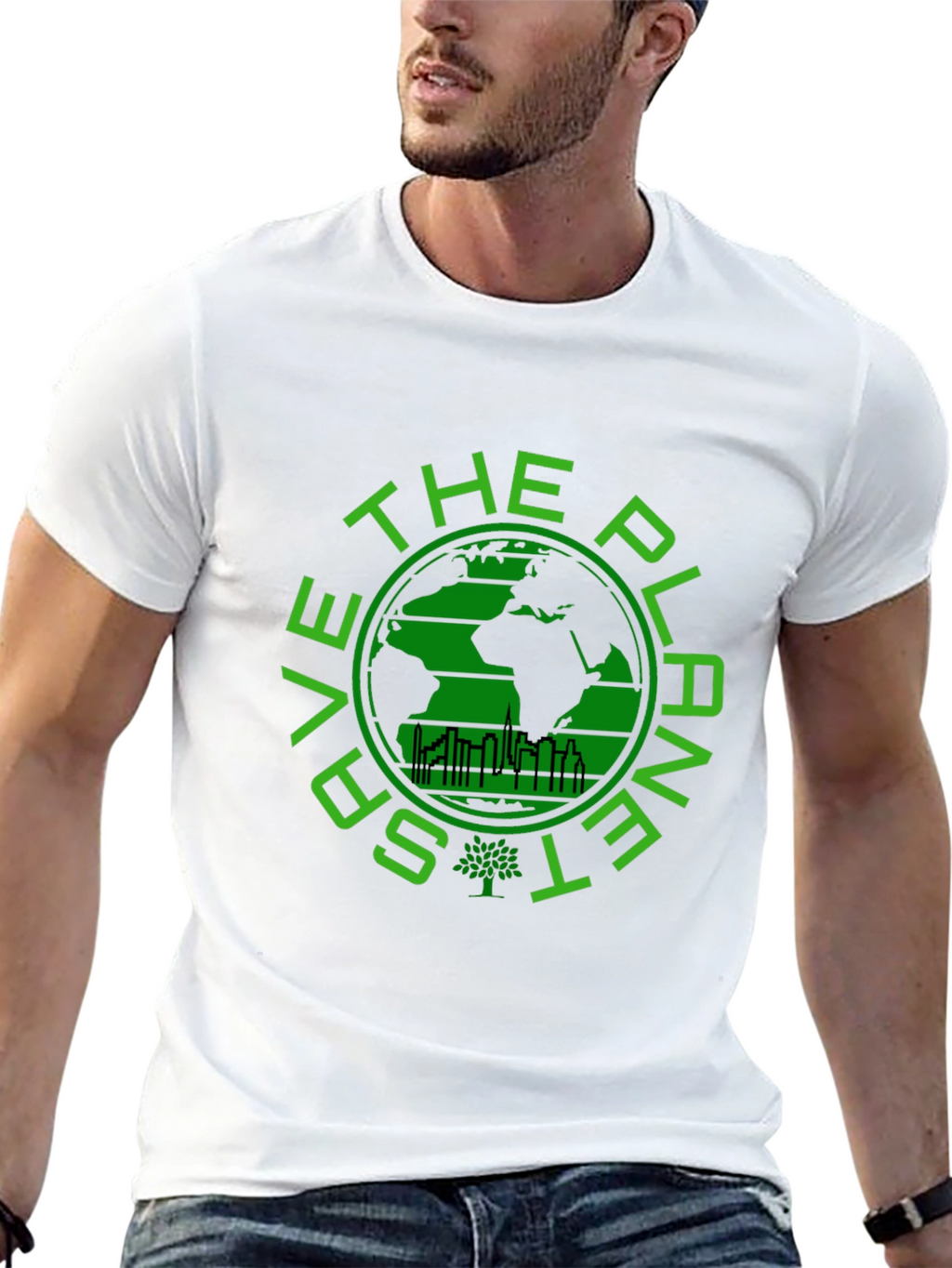 Save the Planet Graphic T-Shirt - Eco-Friendly Design