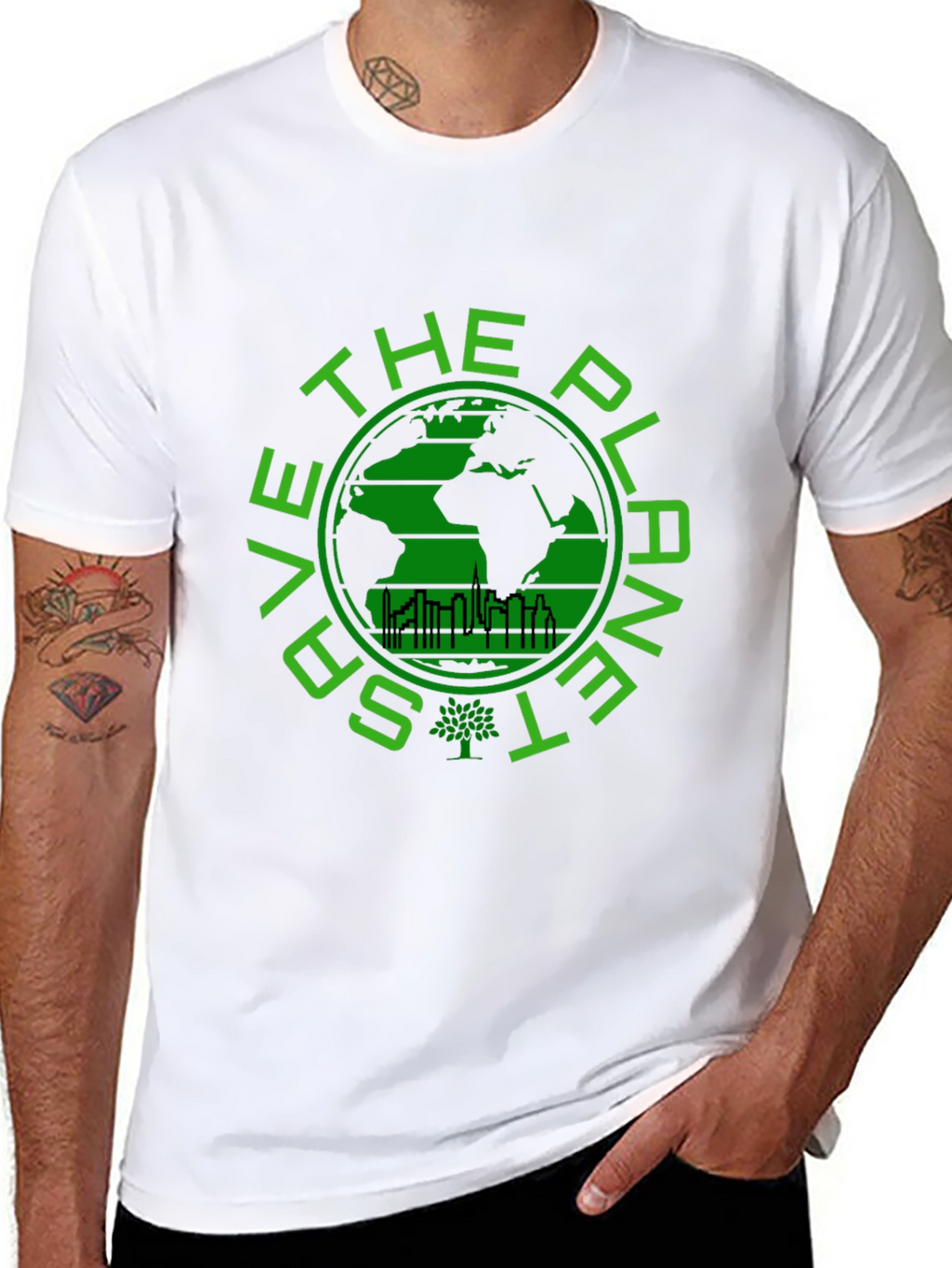 Save the Planet Graphic T-Shirt - Eco-Friendly Design