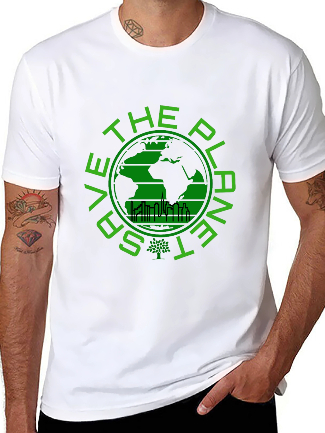 Save the Planet Graphic T-Shirt - Eco-Friendly Design