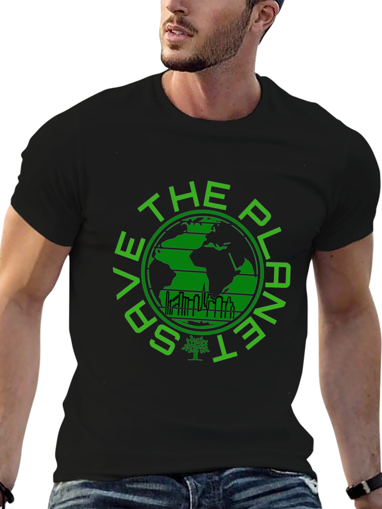 Save the Planet Graphic T-Shirt - Eco-Friendly Design