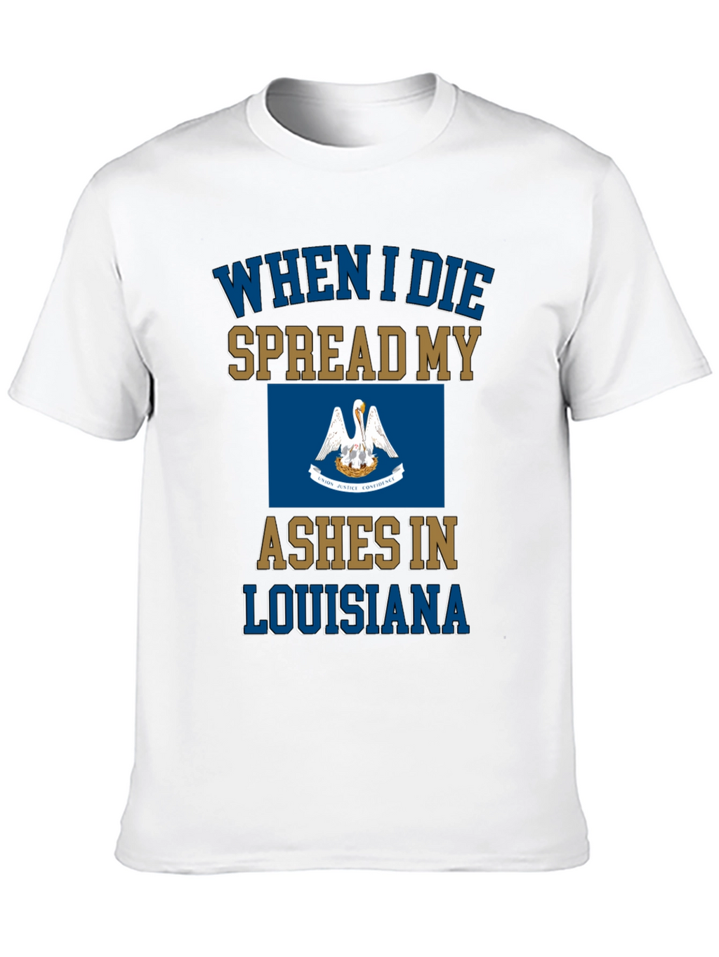 Louisiana Ashes T-Shirt Funny Novelty State Pride Tee