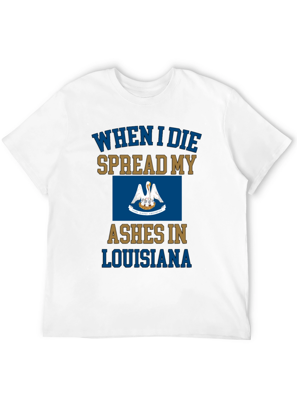 Louisiana Ashes T-Shirt Funny Novelty State Pride Tee
