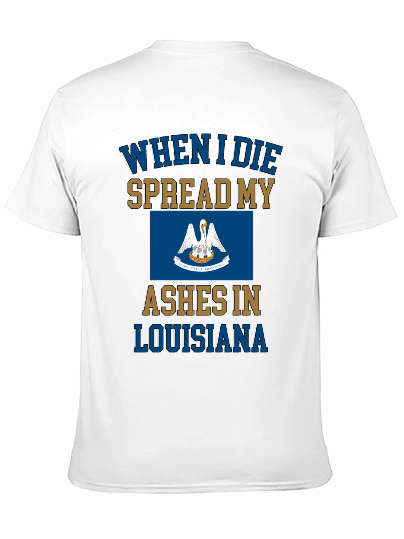 Louisiana Ashes T-Shirt Funny Novelty State Pride Tee