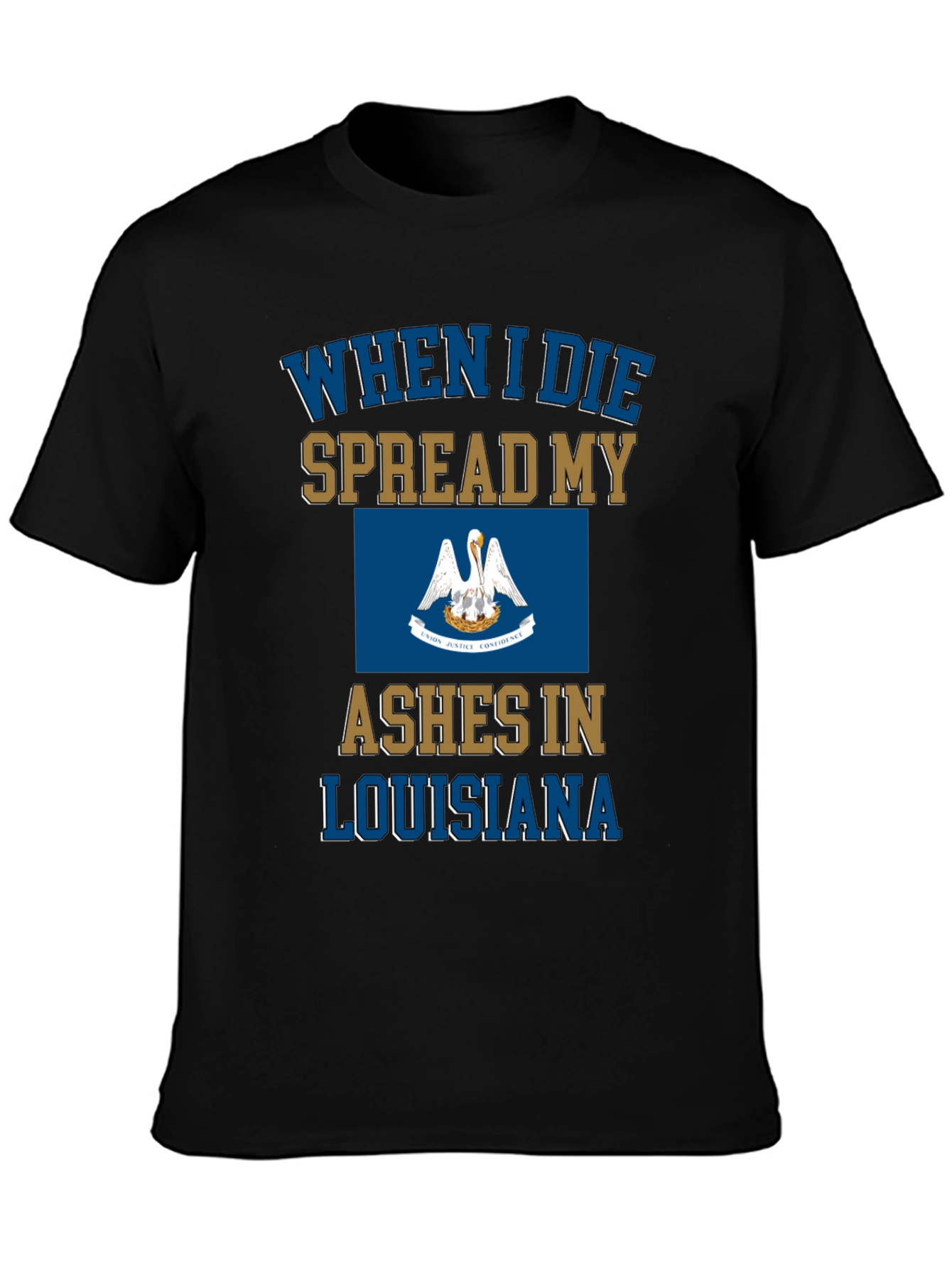 Louisiana Ashes T-Shirt Funny Novelty State Pride Tee