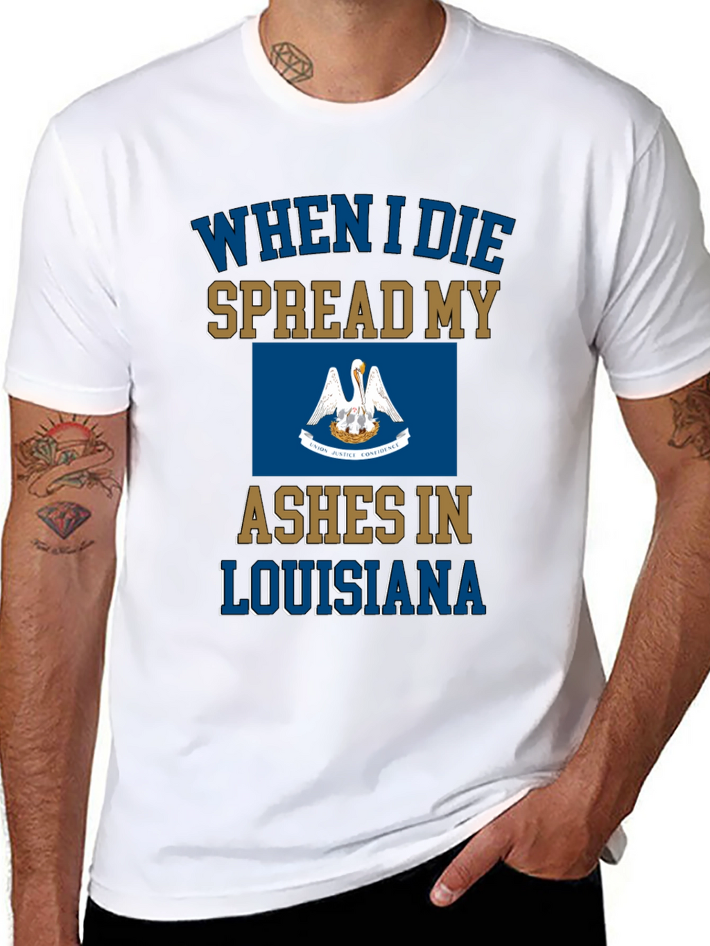 Louisiana Ashes T-Shirt Funny Novelty State Pride Tee