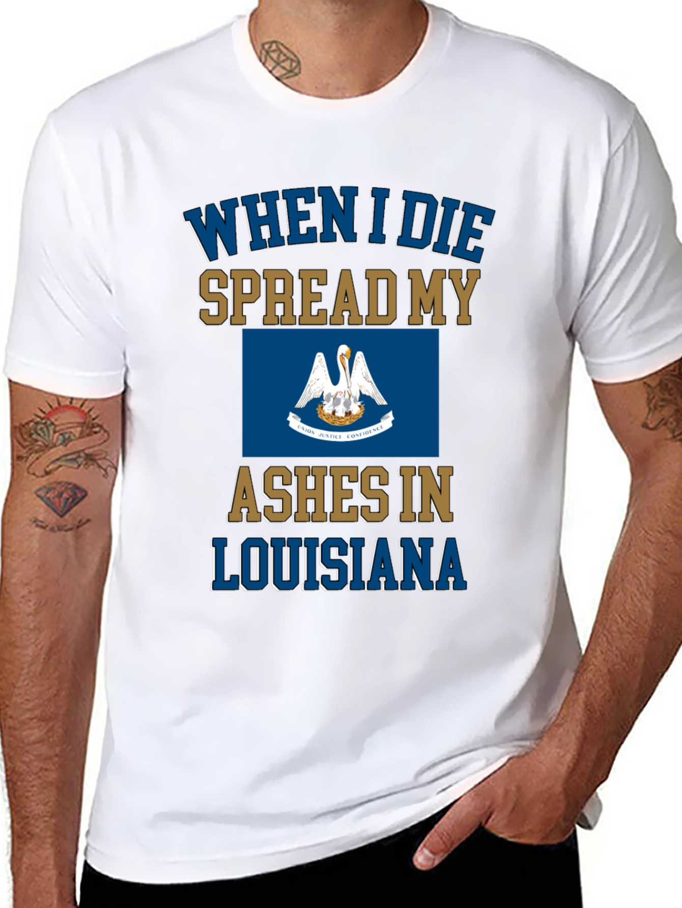 Louisiana Ashes T-Shirt Funny Novelty State Pride Tee