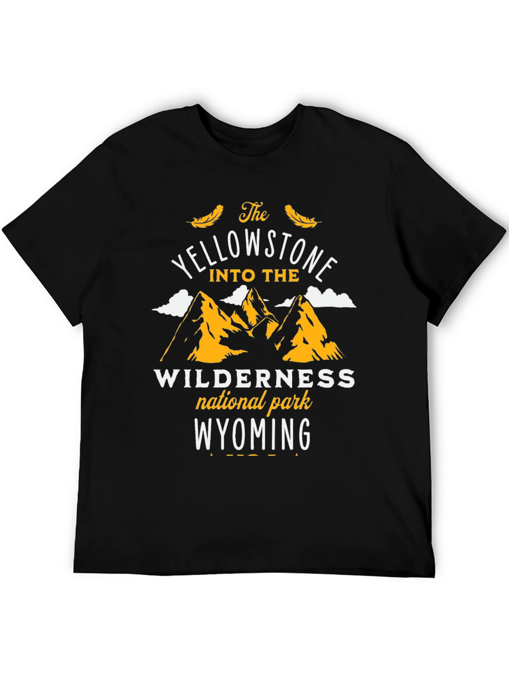 Yellowstone National Park Black Graphic Tee