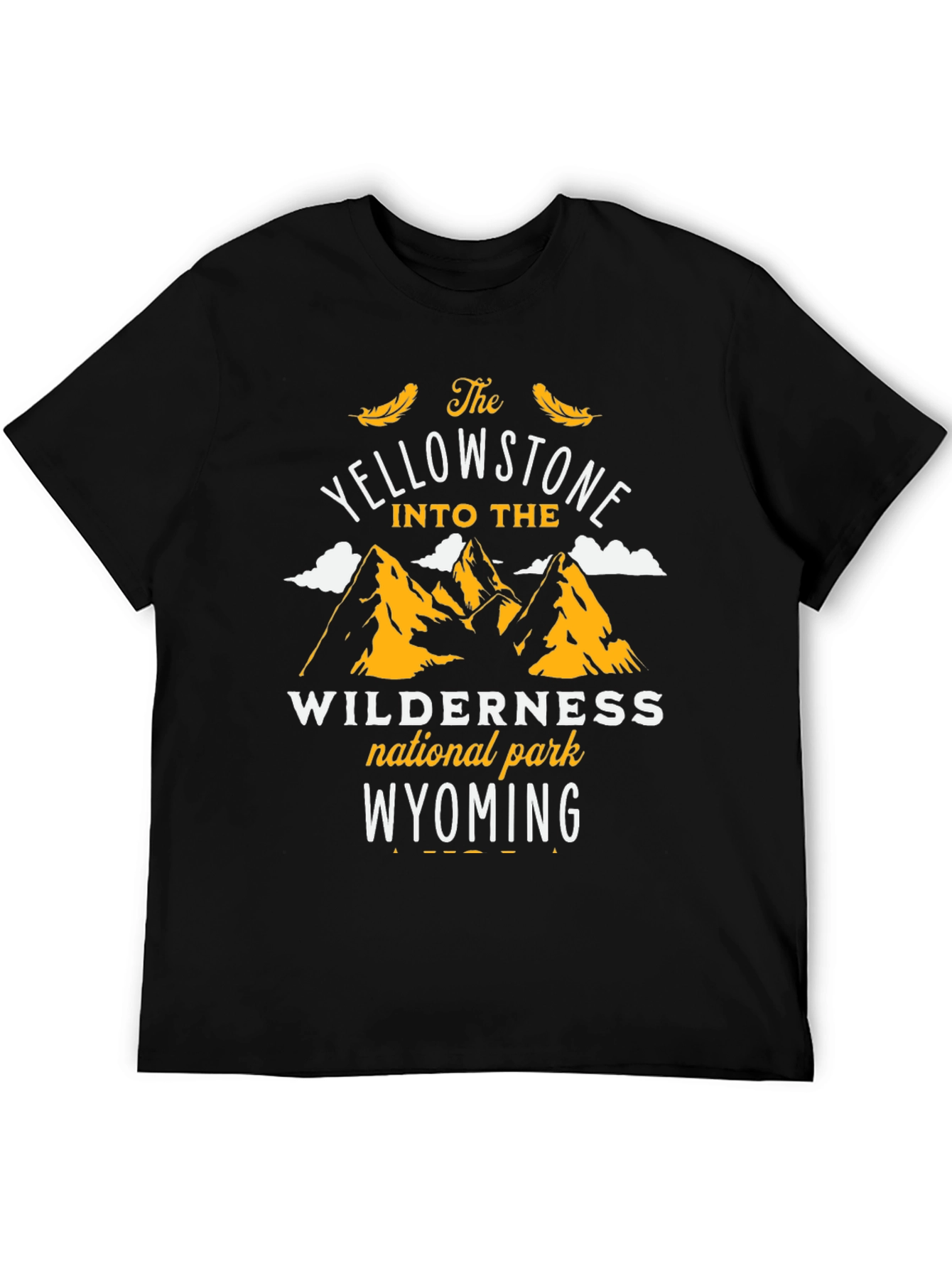 Yellowstone National Park Black Graphic Tee