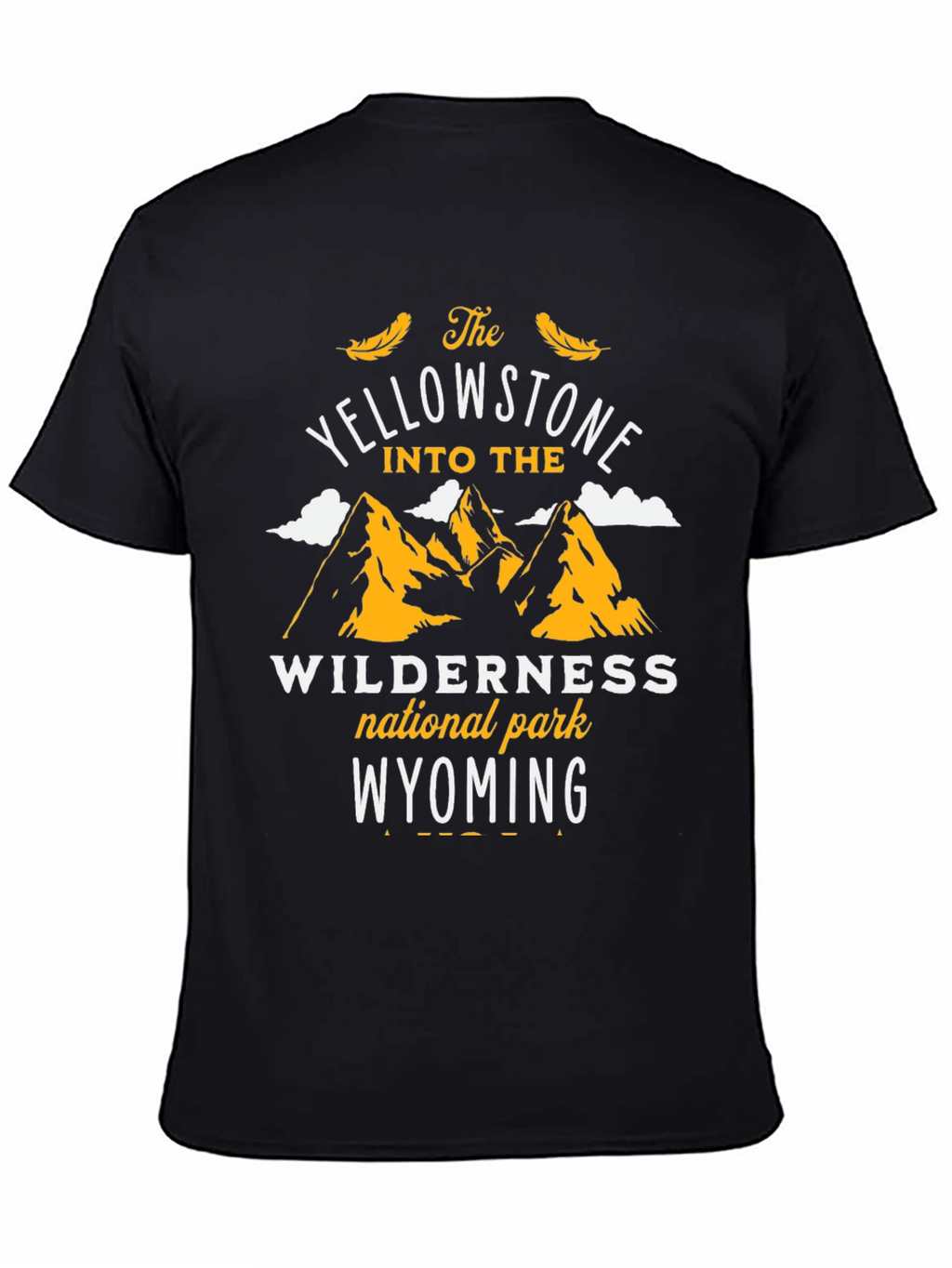 Yellowstone National Park Black Graphic Tee
