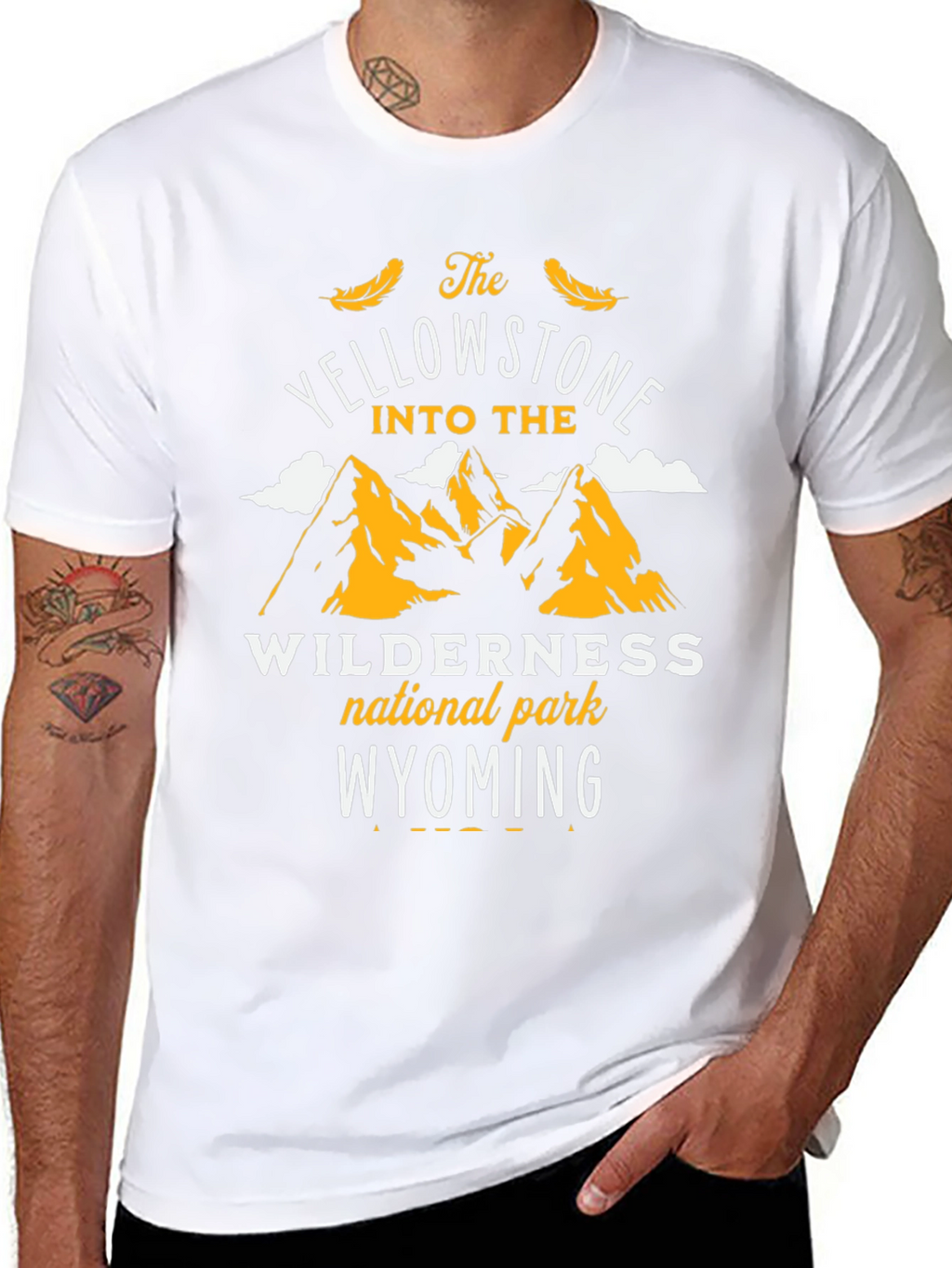Yellowstone National Park Black Graphic Tee