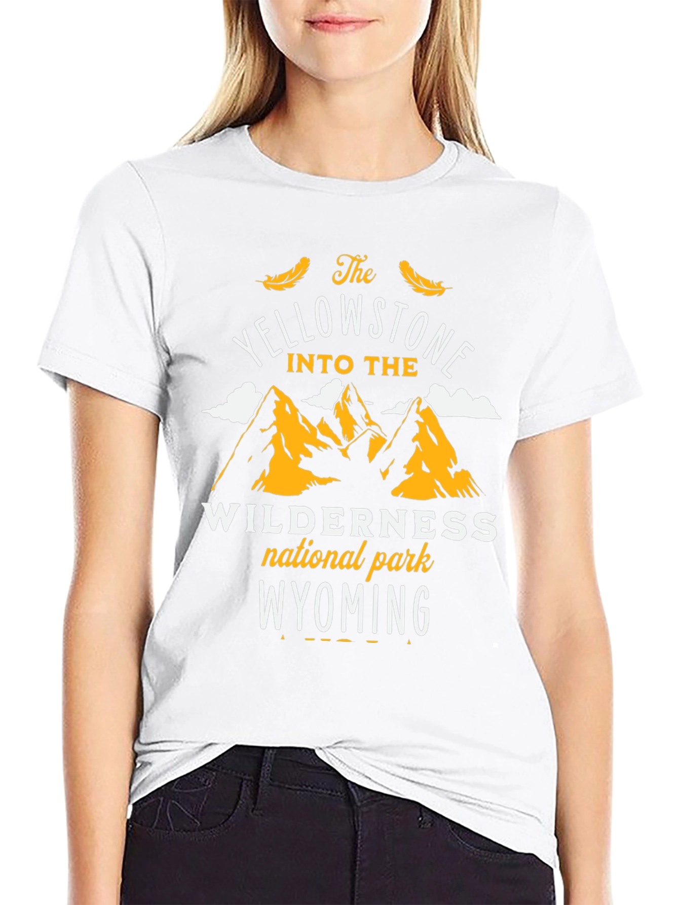 Yellowstone National Park Black Graphic Tee