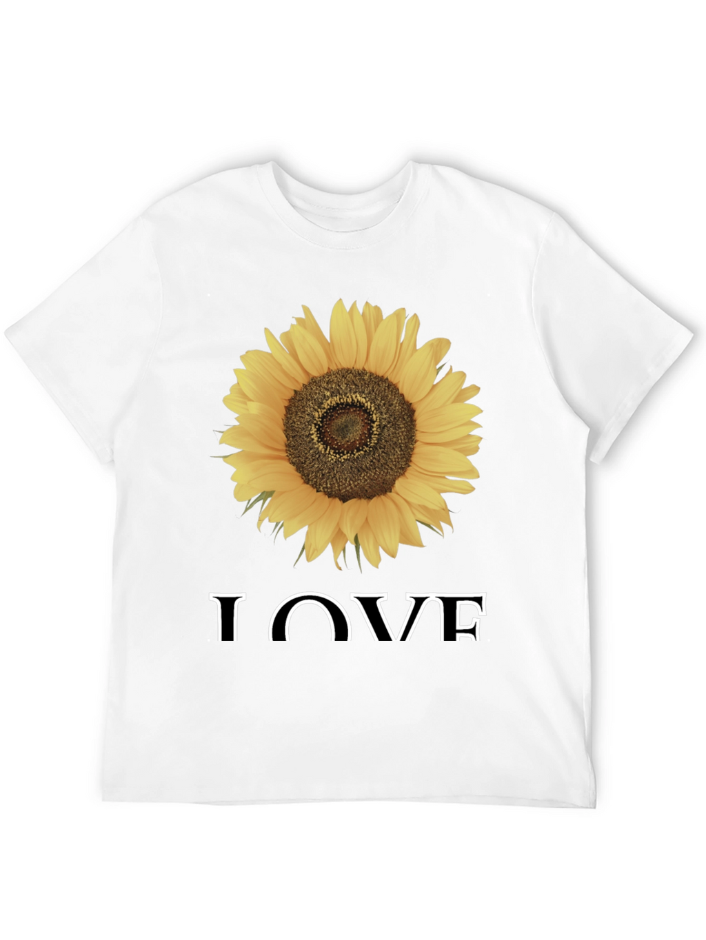 Sunflower Love Graphic Tee - Black