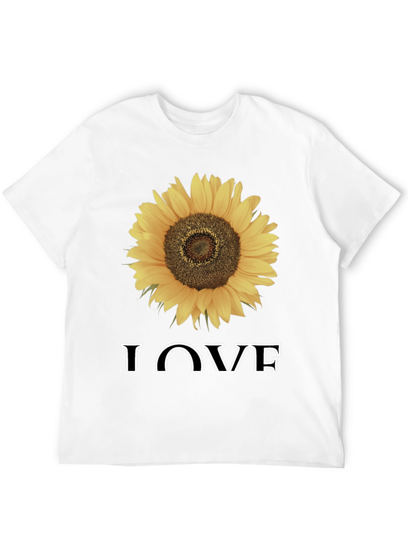 Sunflower Love Graphic Tee - Black