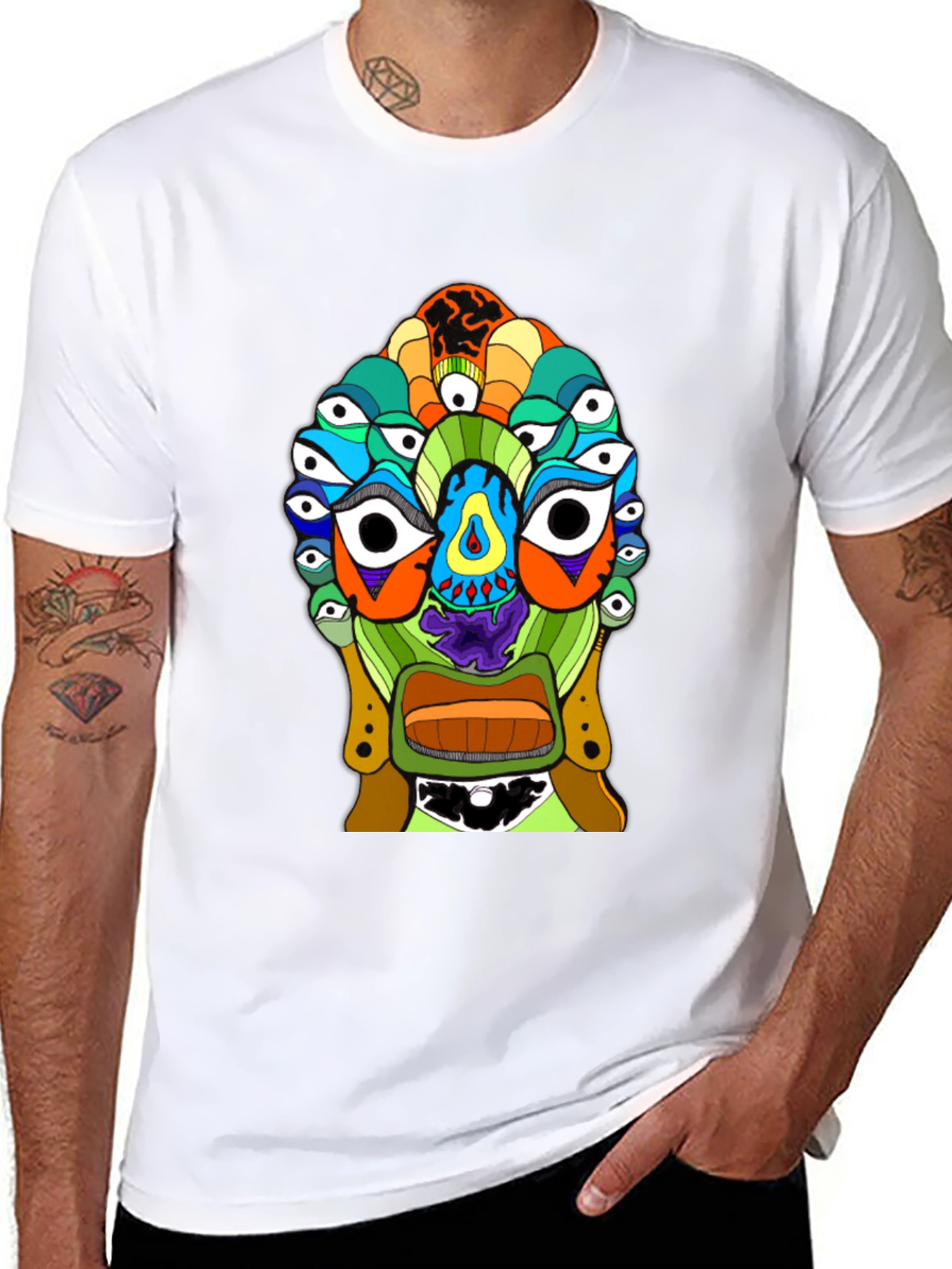 Eye See You Graphic T-Shirt - Black Cotton Tee