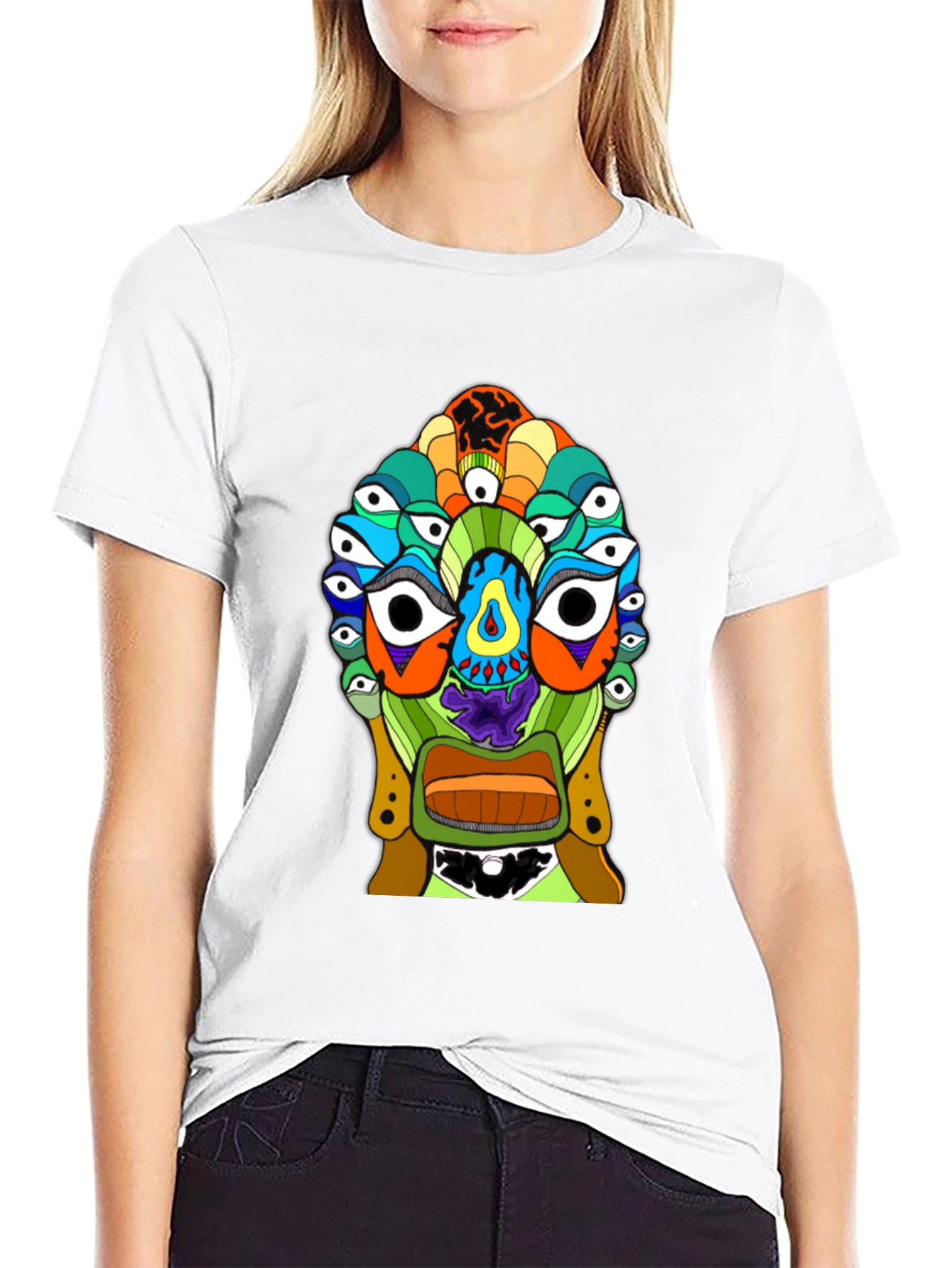 Eye See You Graphic T-Shirt - Black Cotton Tee