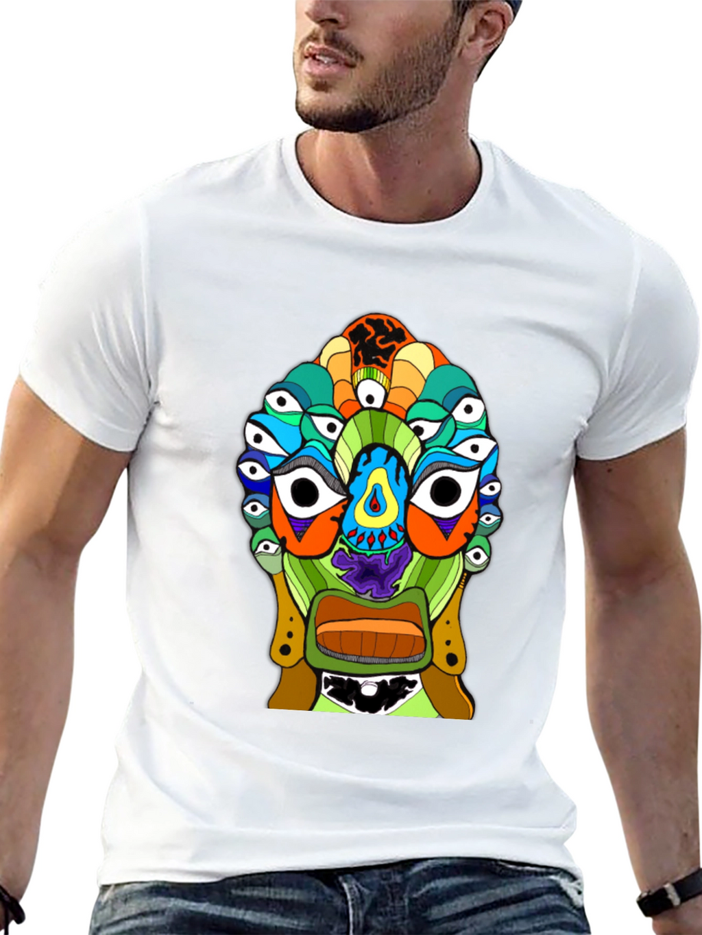 Eye See You Graphic T-Shirt - Black Cotton Tee