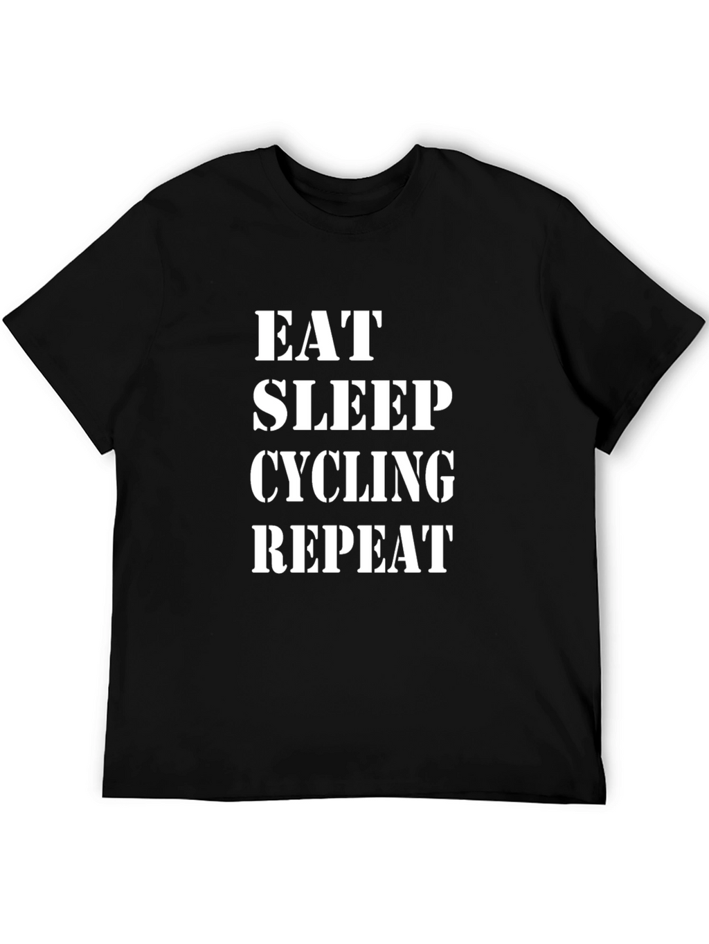 Eat Sleep Cycling Repeat T-Shirt - Black