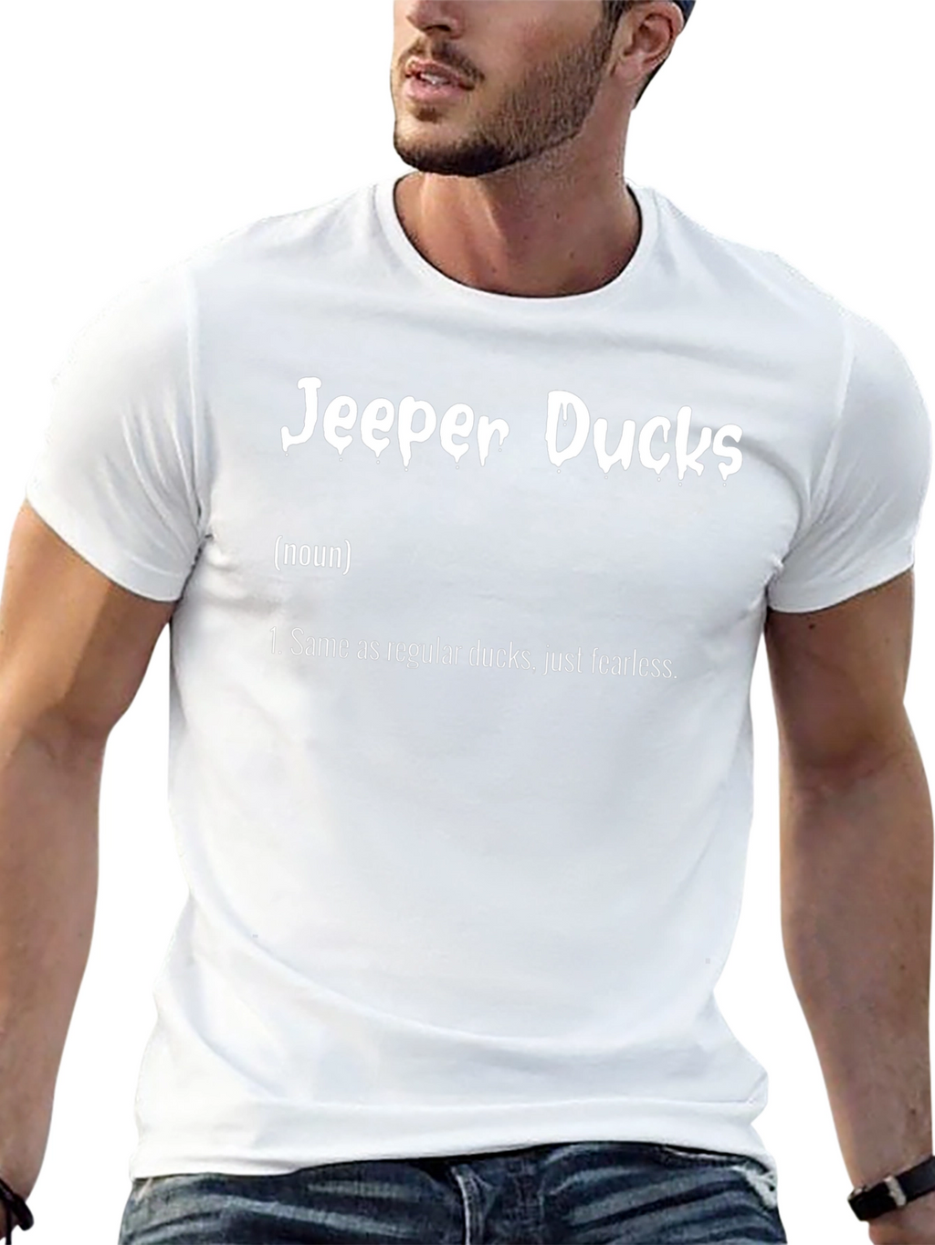 Jeep Ducks T-Shirt: Fearless Duck Definition Tee