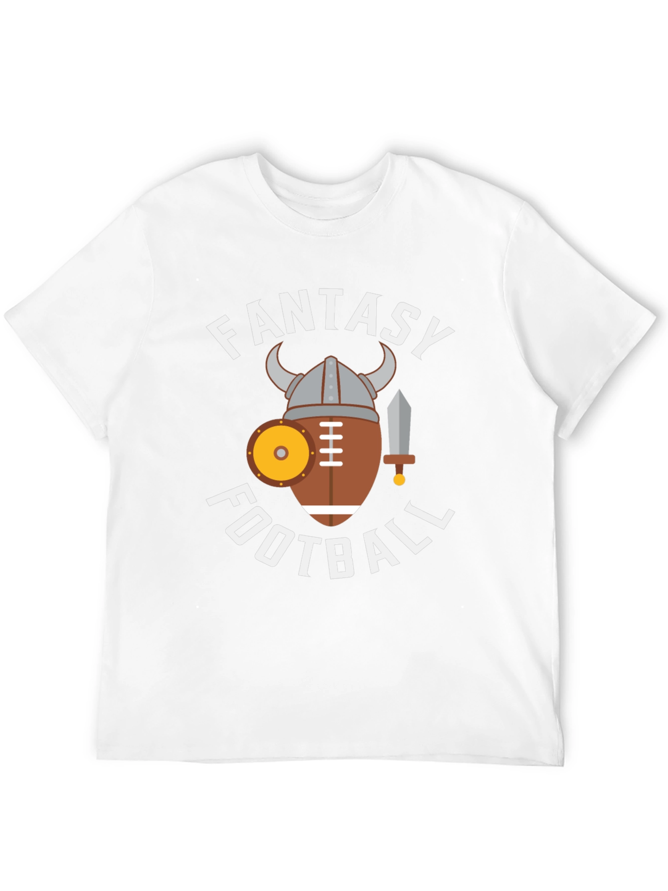 Fantasy Football Viking Style Graphic Tee