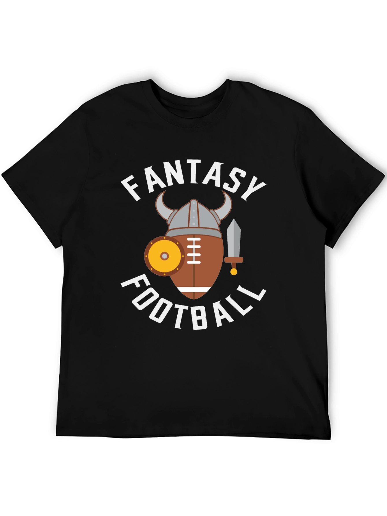 Fantasy Football Viking Style Graphic Tee