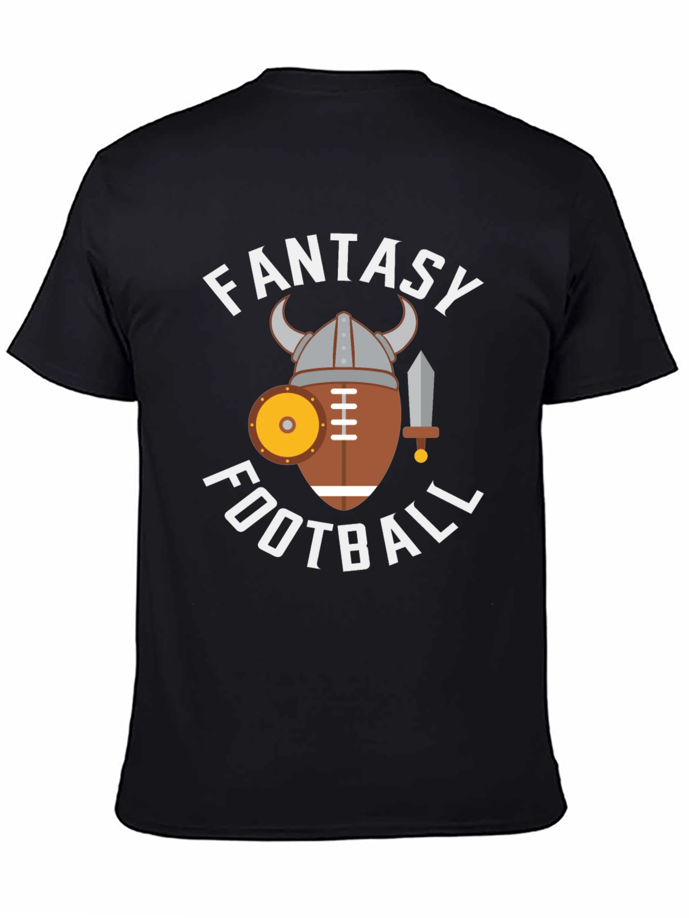 Fantasy Football Viking Style Graphic Tee