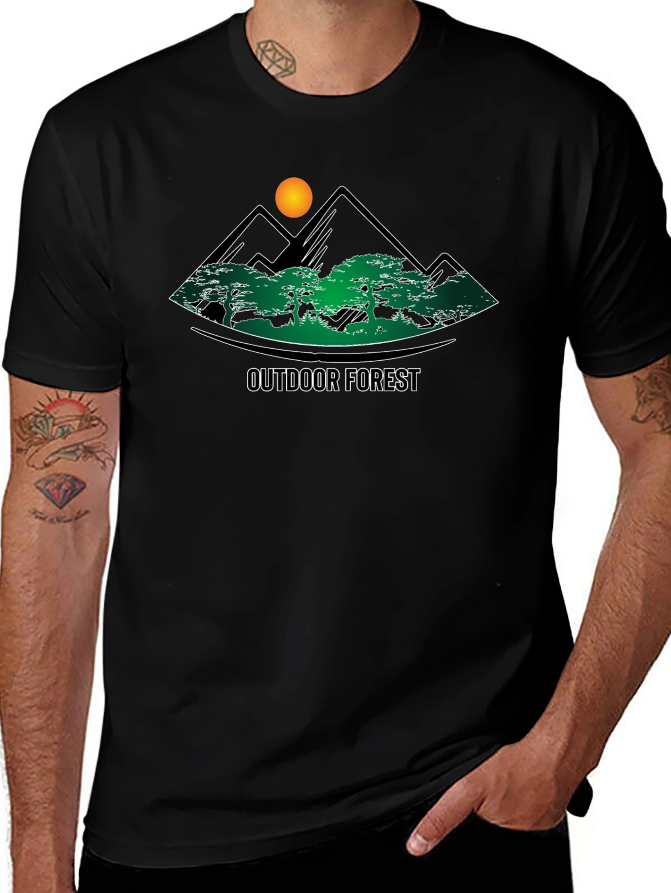 Outdoor Forest Graphic T-Shirt