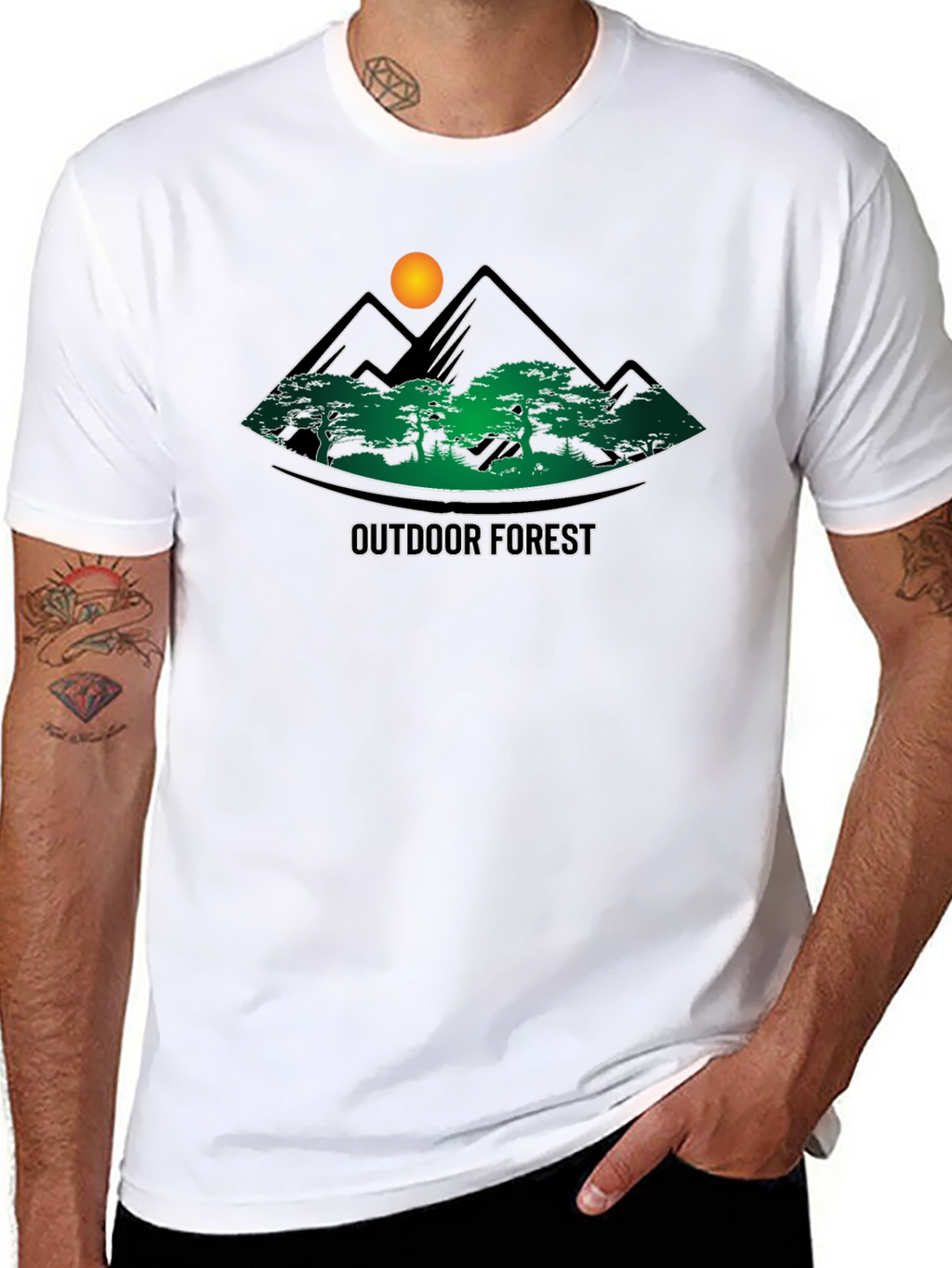 Outdoor Forest Graphic T-Shirt