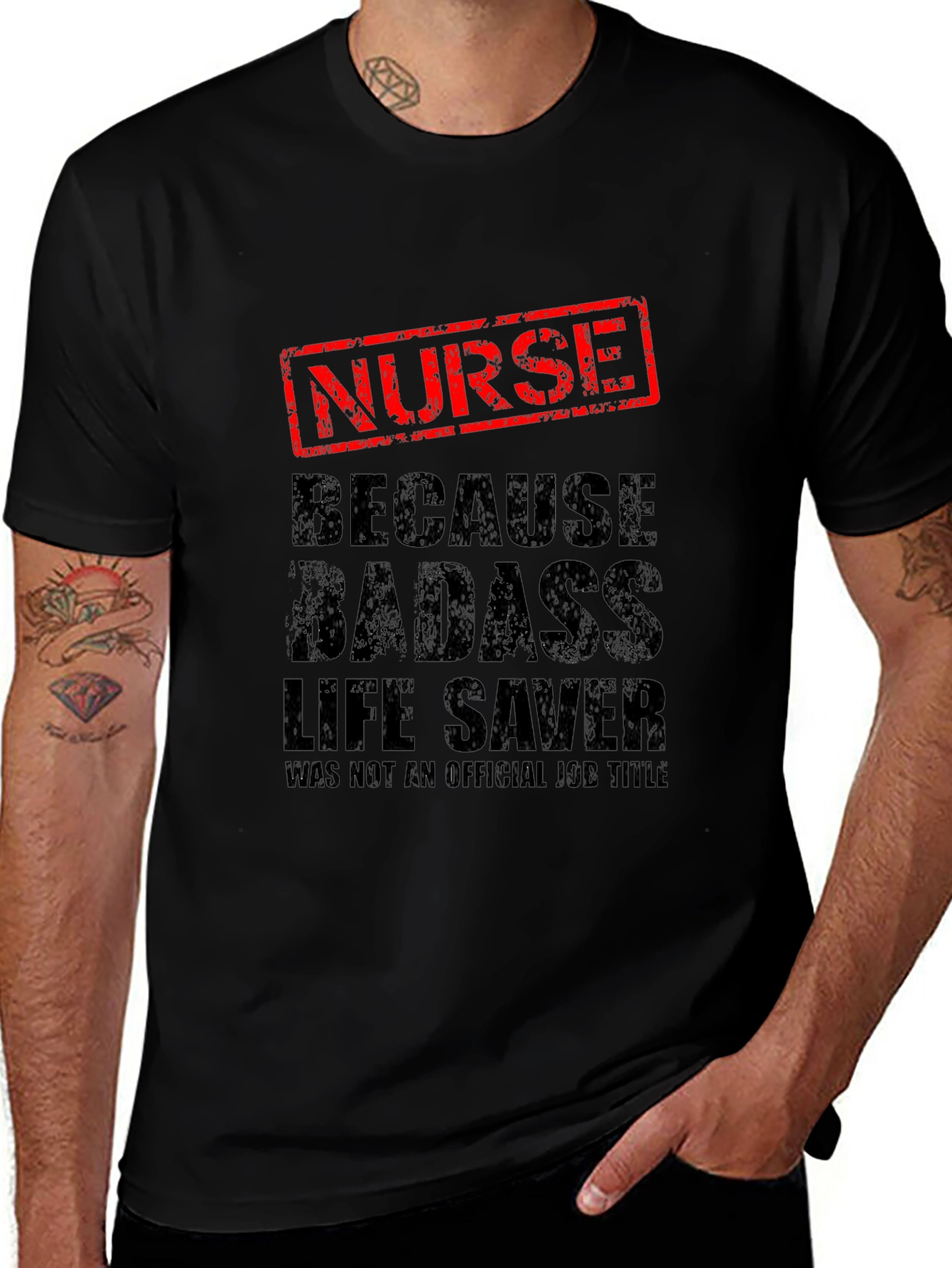 Badass Nurse Life Saver Graphic T-Shirt