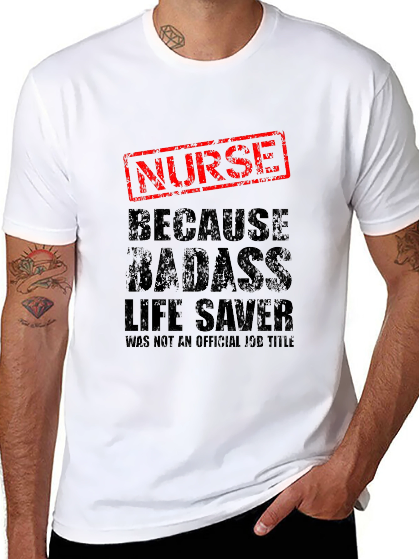 Badass Nurse Life Saver Graphic T-Shirt
