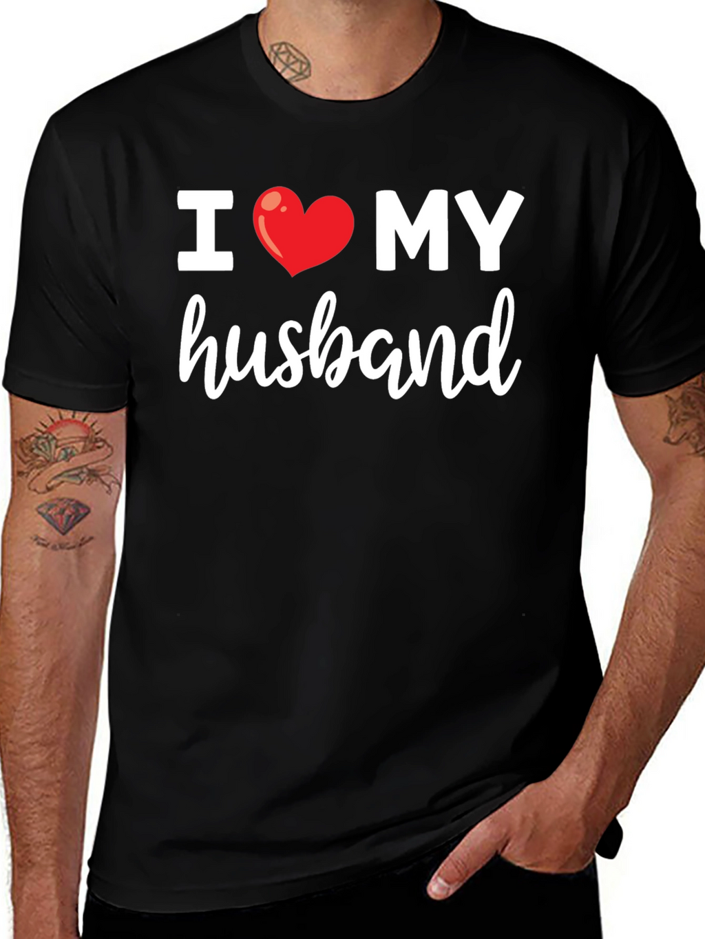I Heart My Husband T-Shirt - Cute Wife Gift