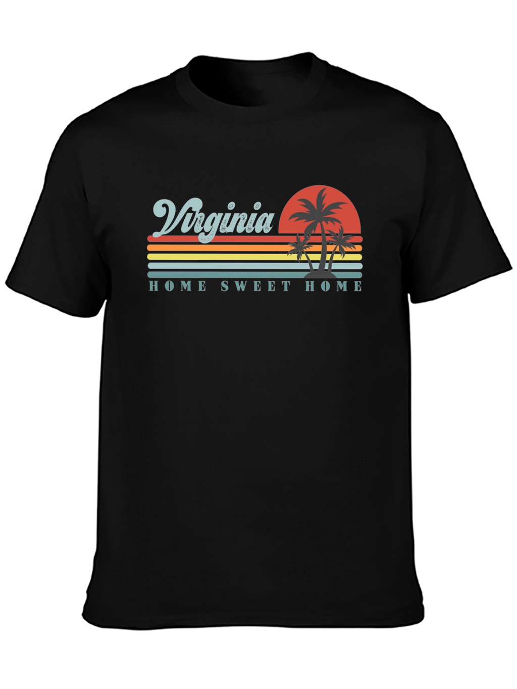 Virginia Home Sweet Home Retro Graphic T-Shirt