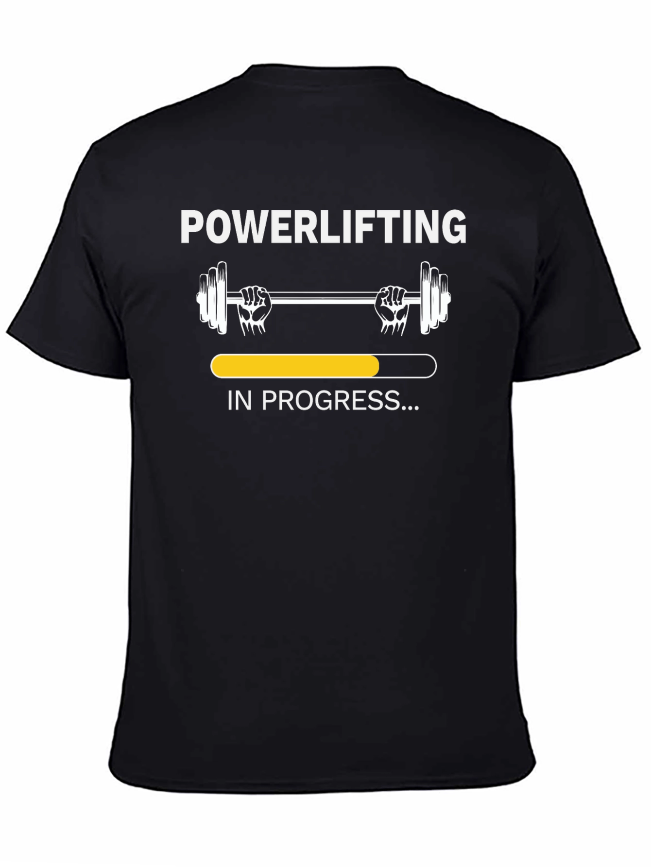 Powerlifting In Progress Black T-Shirt