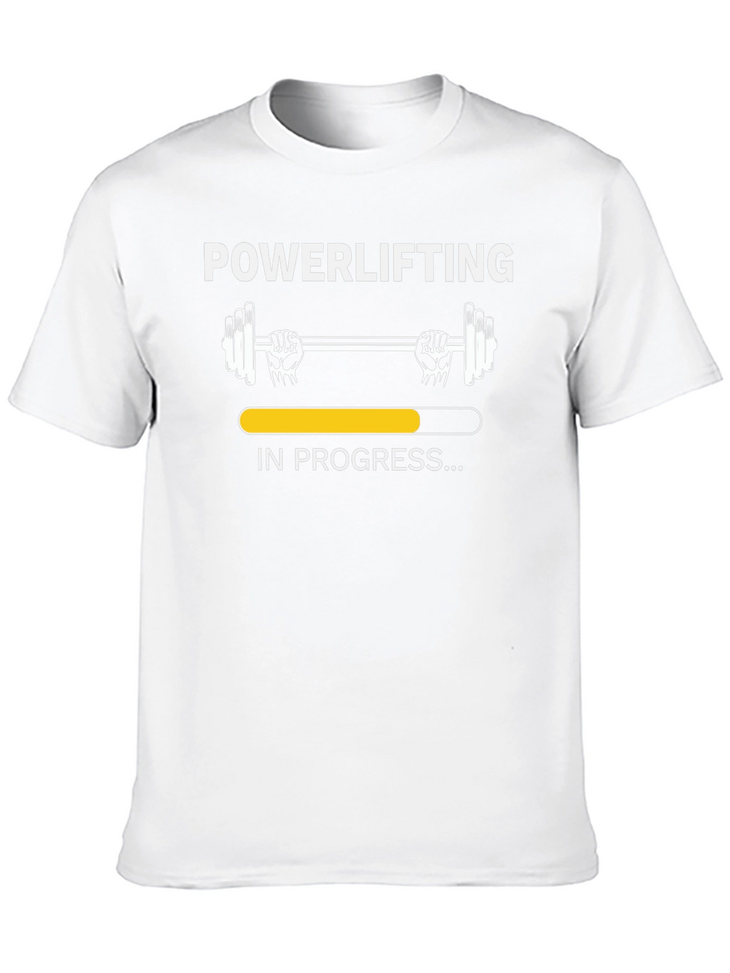 Powerlifting In Progress Black T-Shirt