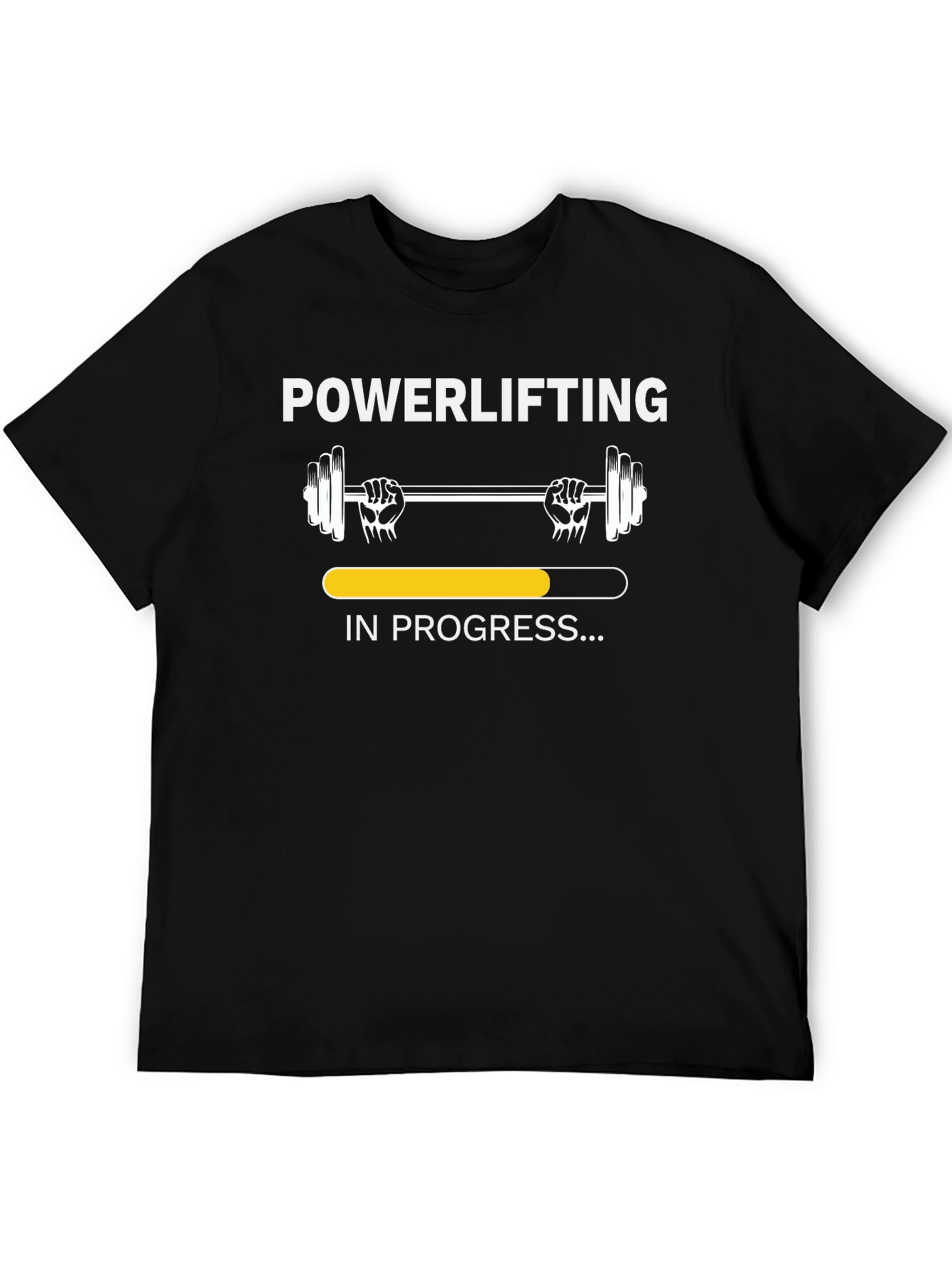 Powerlifting In Progress Black T-Shirt