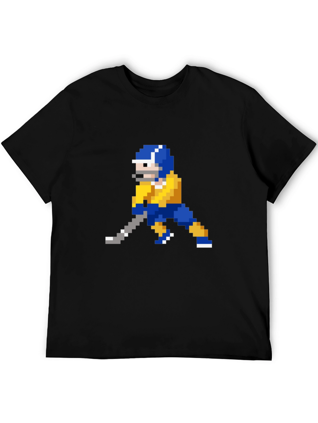 Retro 8-Bit Hockey Player Graphic T-Shirt