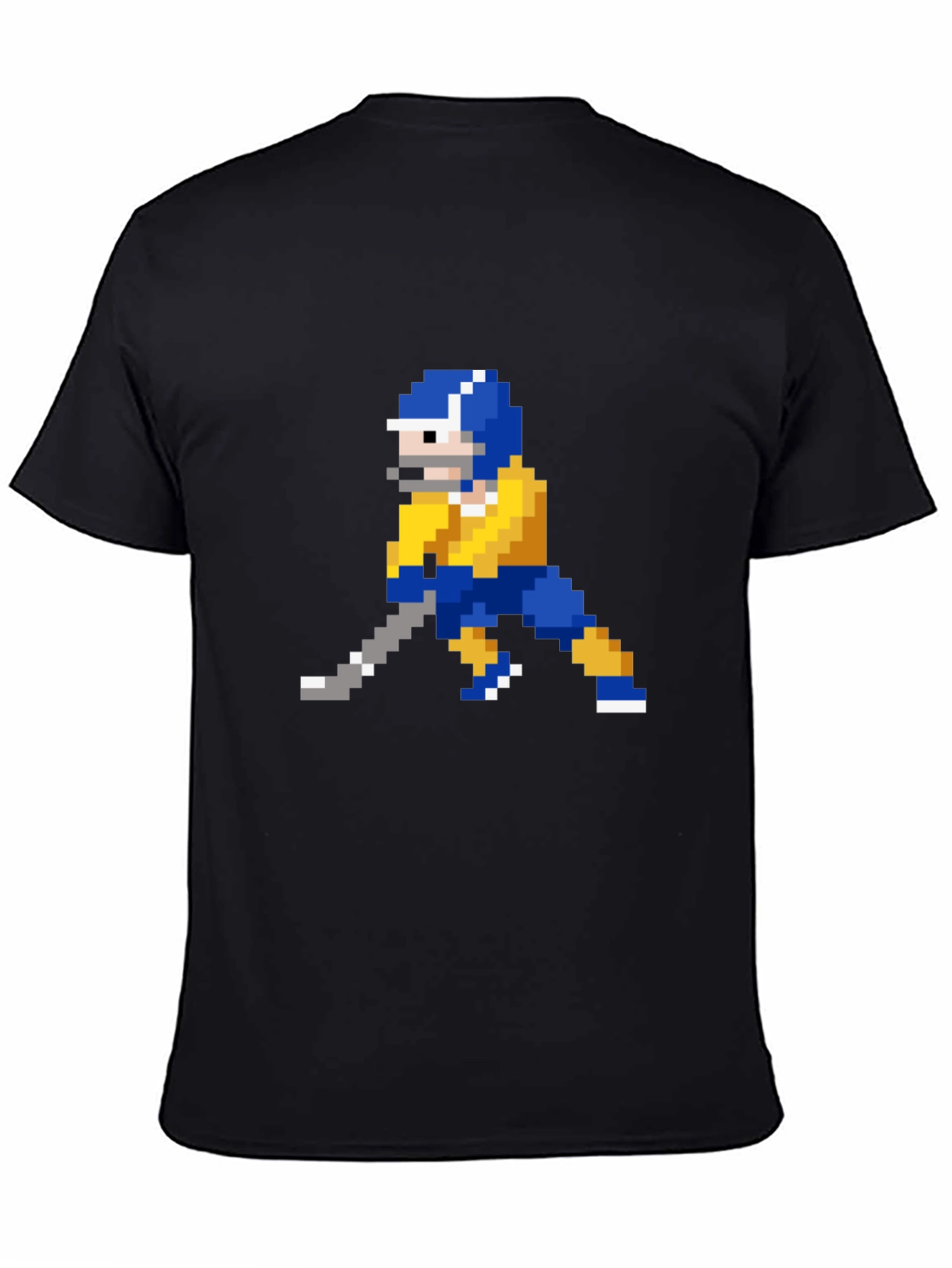 Retro 8-Bit Hockey Player Graphic T-Shirt